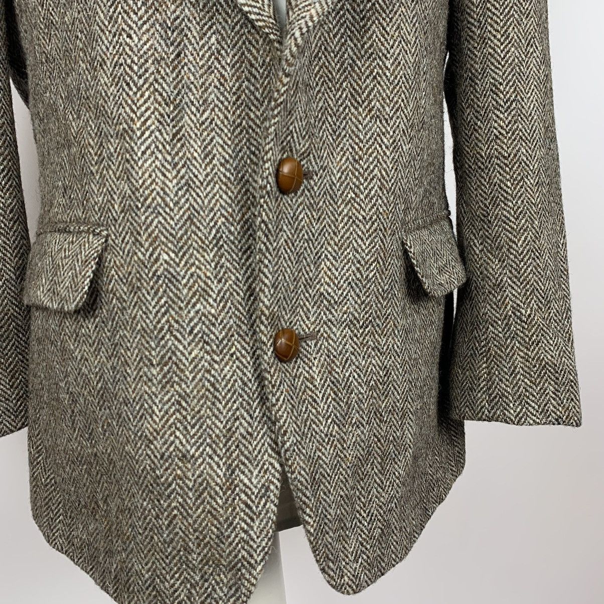 Harris Tweed Vintage Harris Tweed Wool Single Breasted Blazer Jacket 40R Size 40R - 7 Thumbnail