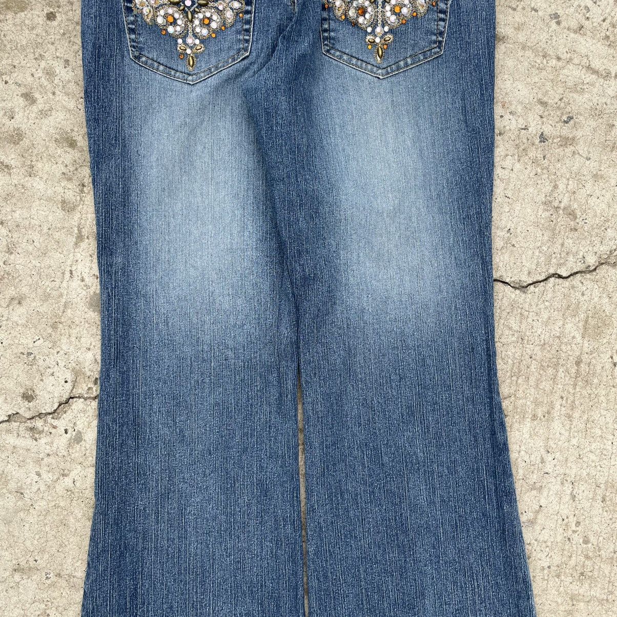 Sol Angeles Vintage Women’s Flared Jeans Angeles Size 9 Crazy 00s USA Size 30" / US 8 / IT 44 - 9 Thumbnail