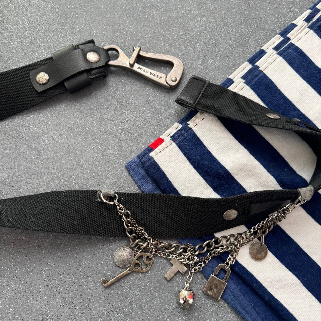 Miss Sixty × Vintage Miss Sixty Vintage Avant Garde Goth Belt Size ONE SIZE - 7 Thumbnail