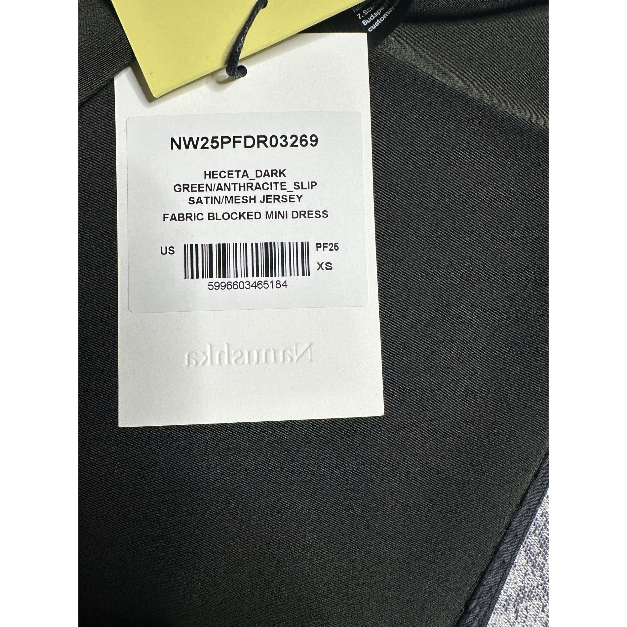 Nanushka Nanushka Heceta Mesh Jersey & Slip Satin Fabric Blocked Min Size XS / US 0-2 / IT 36-38 - 8 Thumbnail