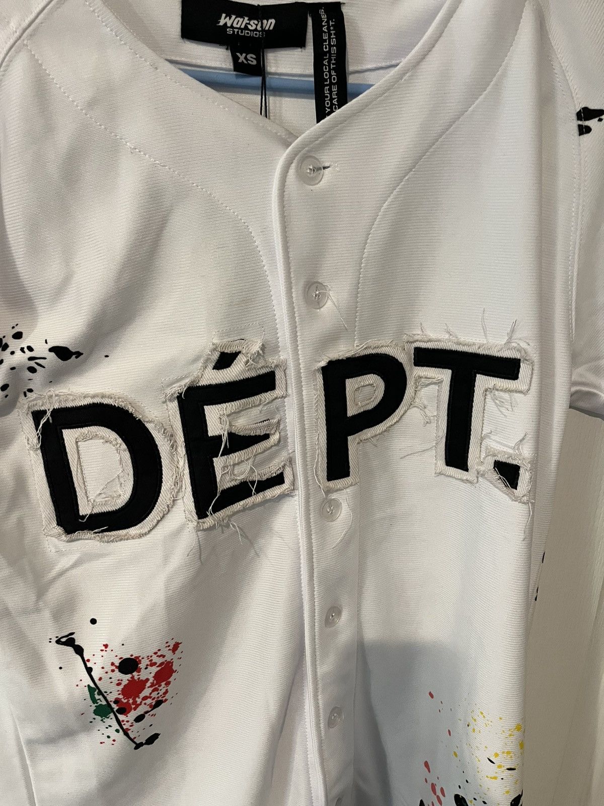 Other Watson Studios “DÉPT.” Baseball Jersey White XS Size US XS / EU 42 / 0 - 4 Thumbnail