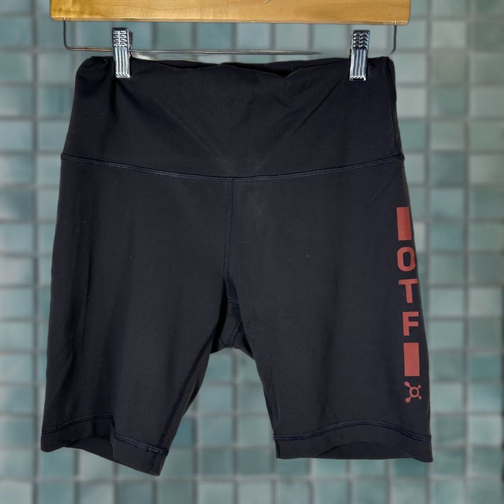 Lululemon Lululemon Orangetheory Fitness OTF Biker Shorts Black High Rise Womens Size 27" / US 4 / IT 40 - 1 Thumbnail