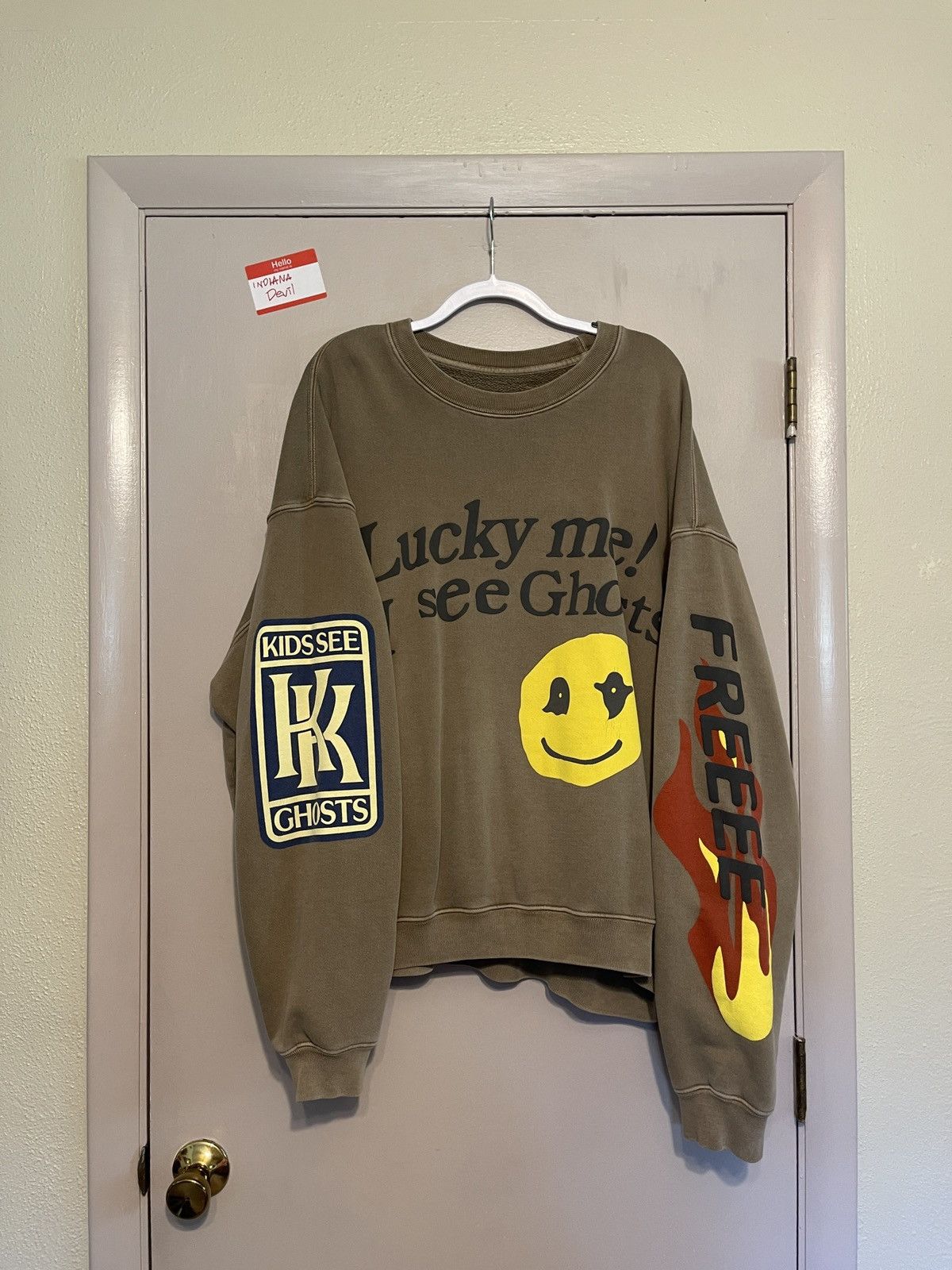 Kanye West Lucky Me I See Ghosts Crewneck Grailed