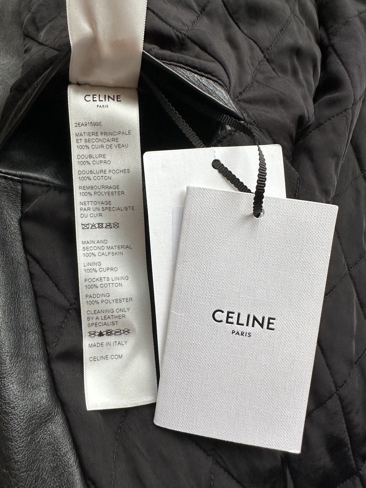 Celine SS22 $6500🤑 Celine biker D Ring leather jacket Hedi grail 48 Size US M / EU 48-50 / 2 - 23 Thumbnail