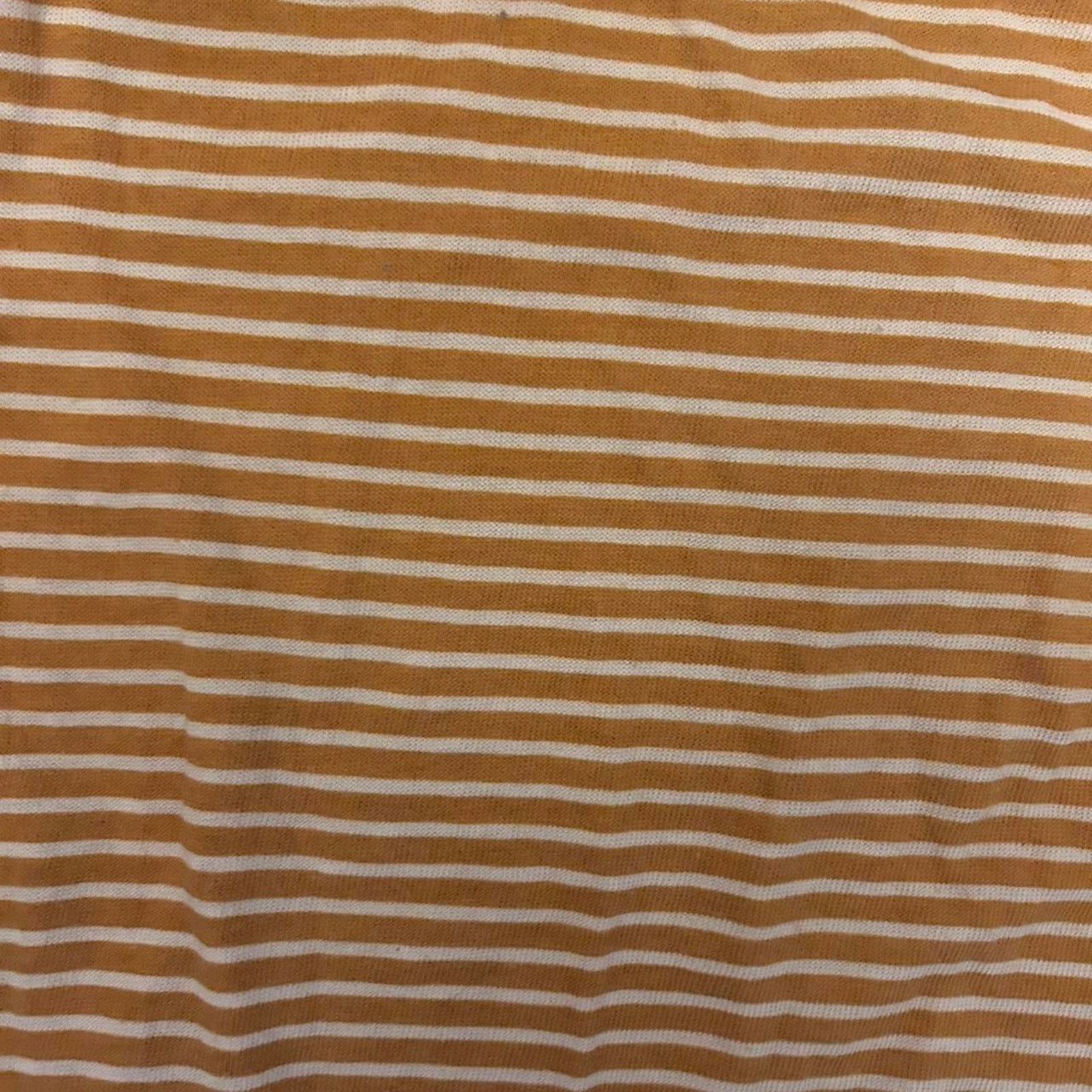 American Eagle Outfitters (XL) American Eagle Yellow and White Striped Short Sleeve Size XL / US 12-14 / IT 48-50 - 3 Thumbnail