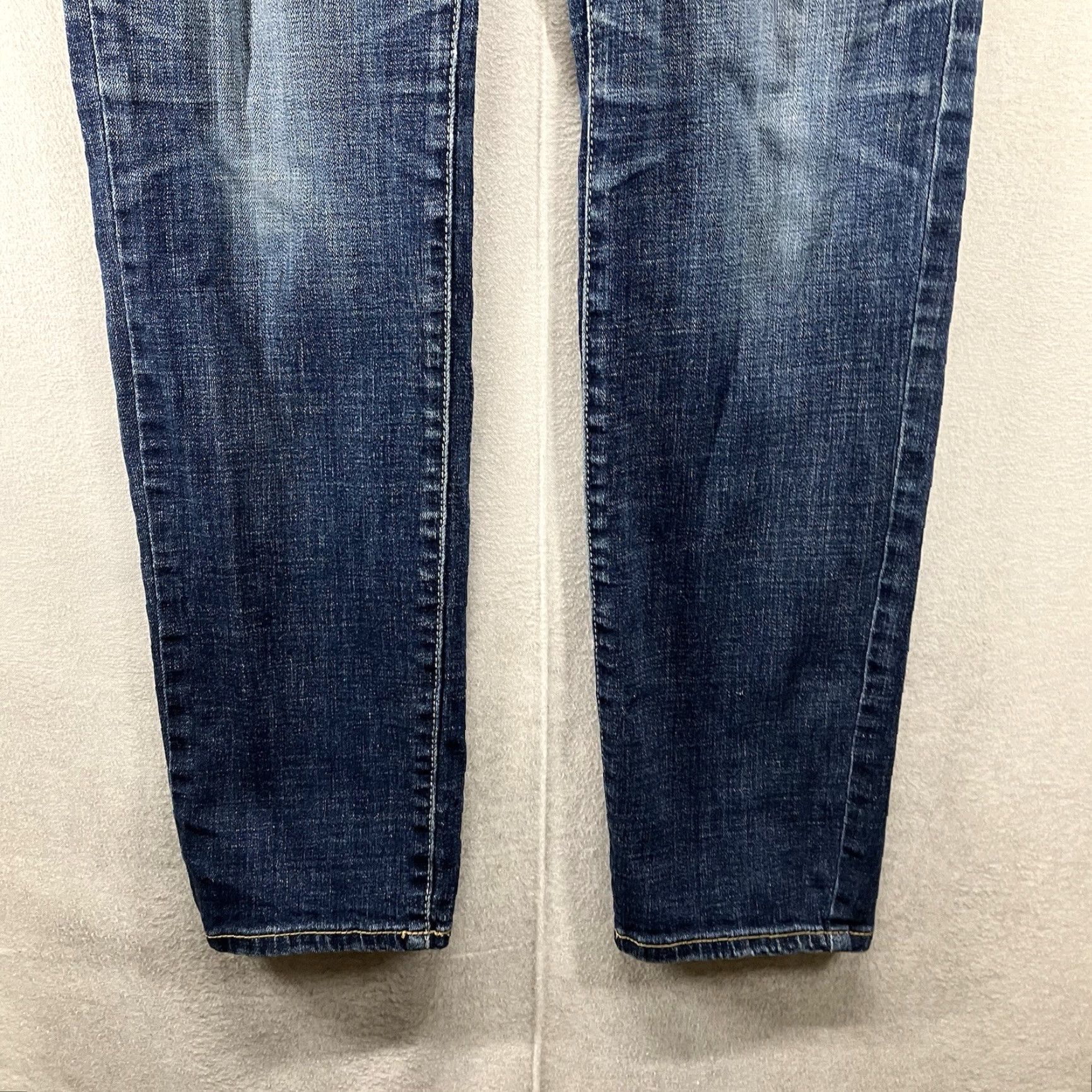 American Eagle Outfitters VINTAGE American Eagle Women's Skinny Jeans Size 4 Short 30x30 Dark Blue 90s Festival Grunge Size 27" / US 4 / IT 40 - 7 Thumbnail