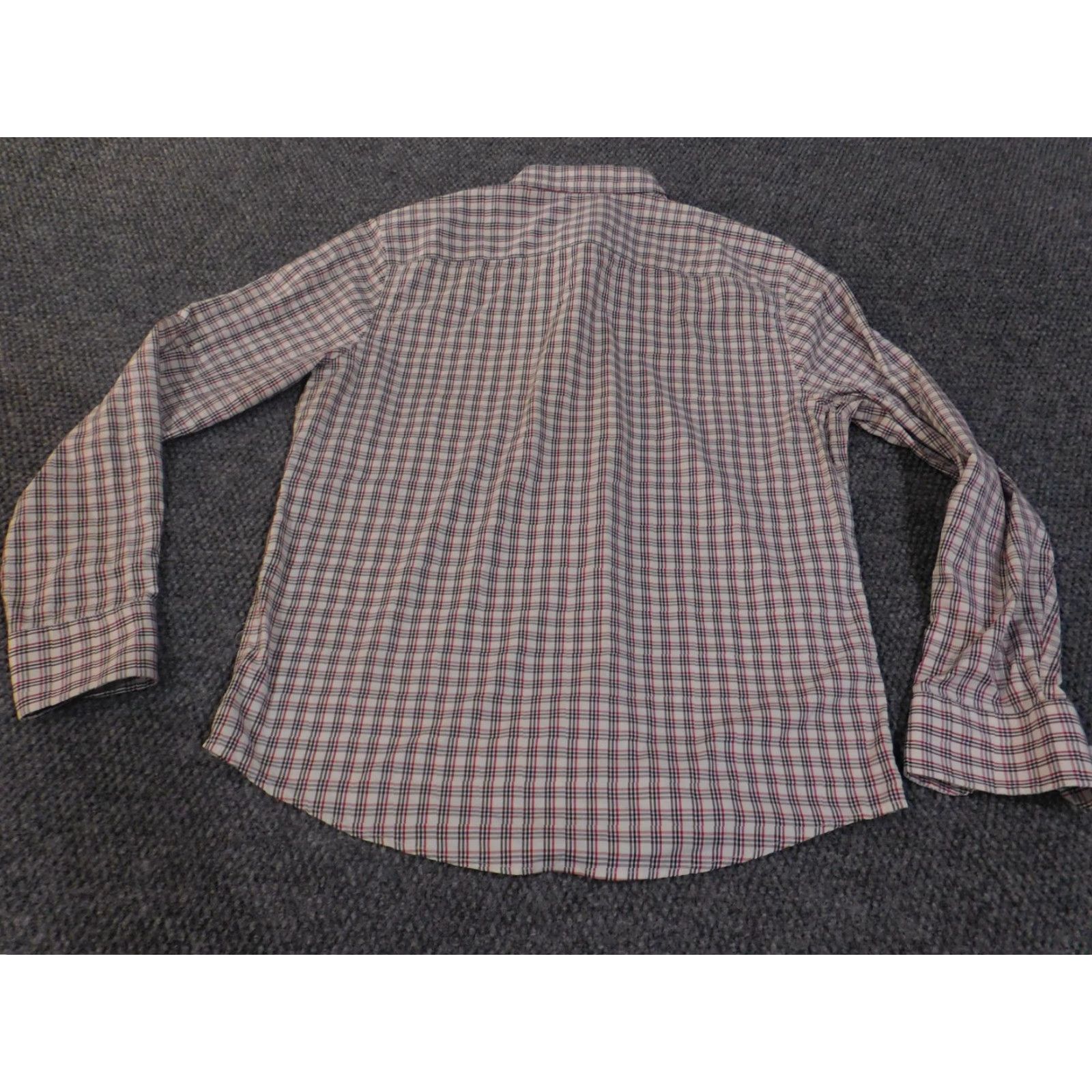 UNTUCKit UNTUCKit Shirt Mens Large White Red Blue Plaid Button Down Slim Fit Long Sleeve Size US L / EU 52-54 / 3 - 7 Thumbnail
