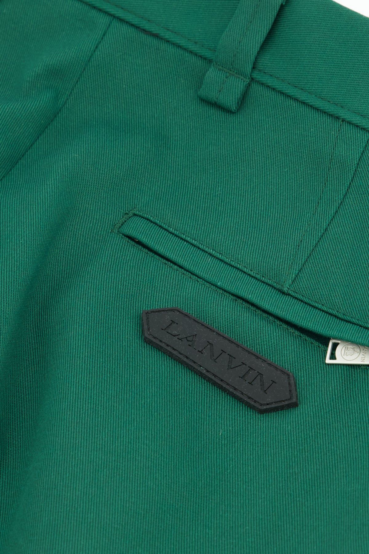 Lanvin o1y0125 Casual Pant in Green Size US 30 / EU 46 - 4 Thumbnail