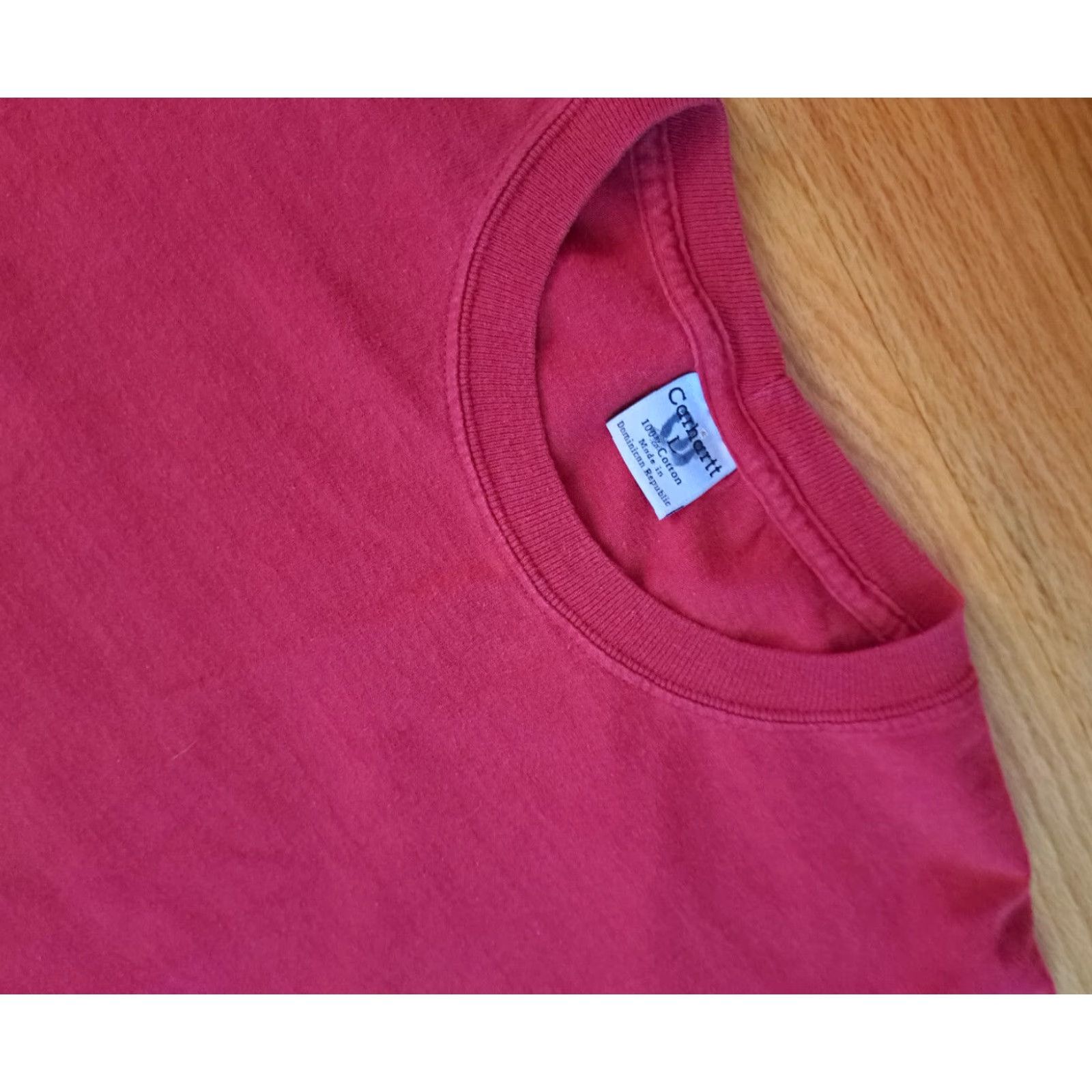 Carhartt VINTAGE Carhartt Long Sleeve T-Shirt Red Large 90s Cotton Printed Unisex Adults Mens Womens Size US L / EU 52-54 / 3 - 3 Thumbnail