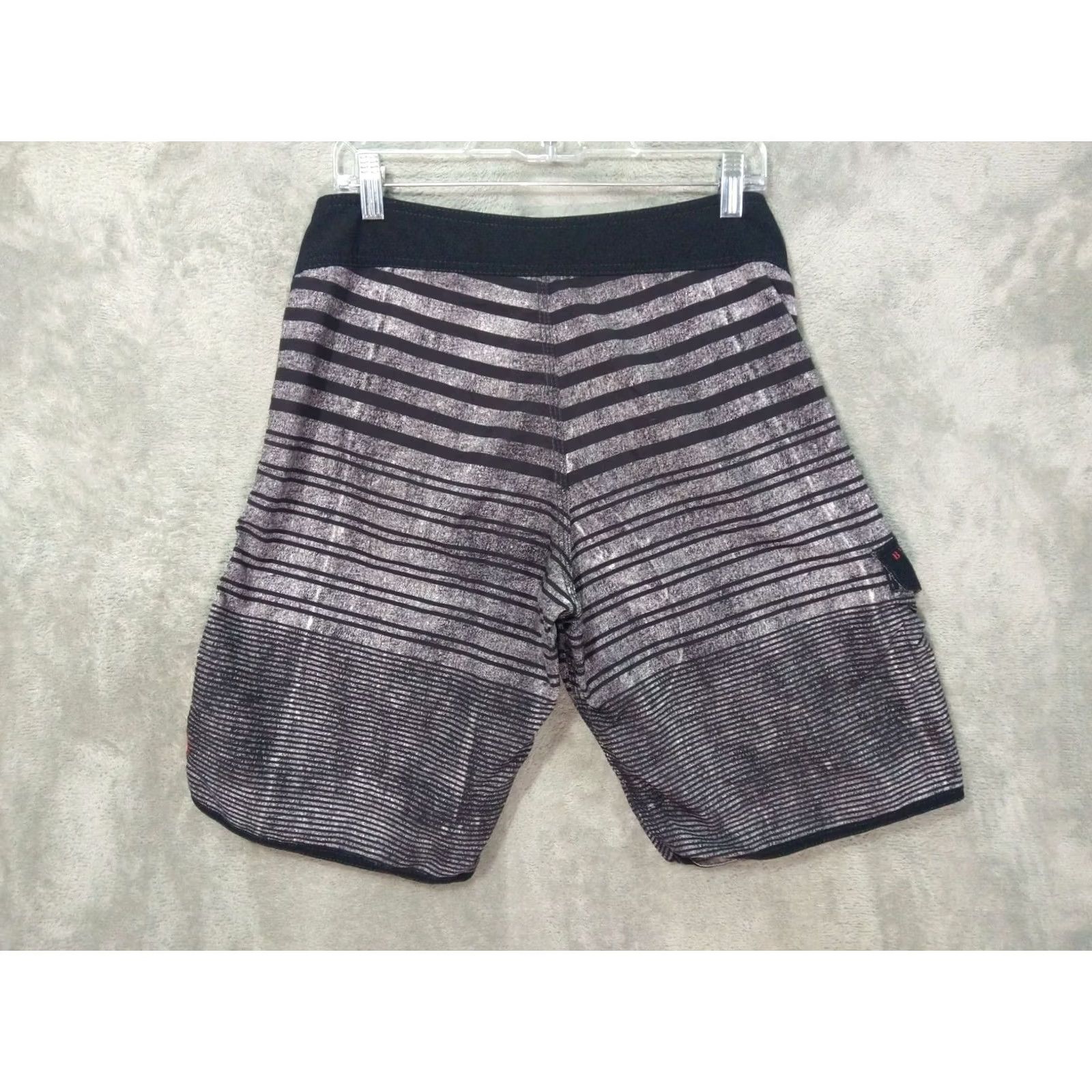 Billabong Billabong Board Shorts Mens 32 Gray Striped Platinum Quad Stretch Surf Swim Size US 32 / EU 48 - 2 Thumbnail