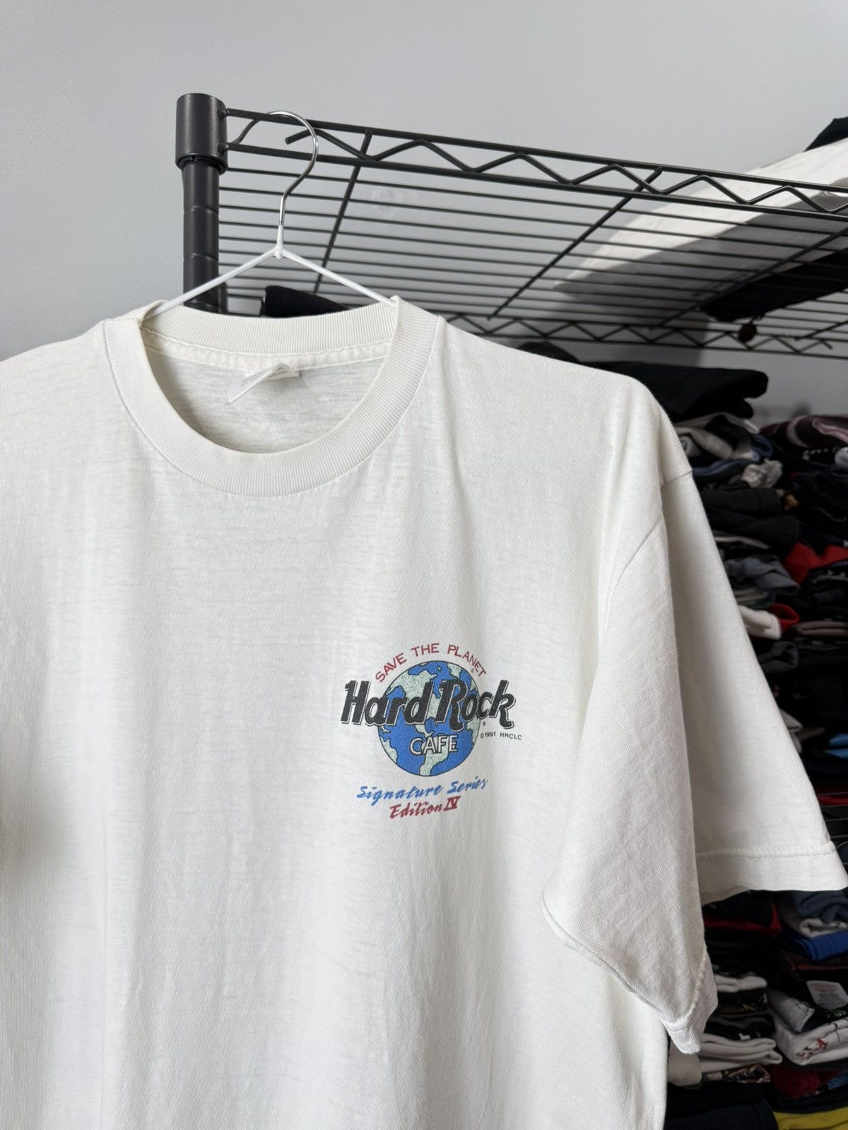 Hard Rock Cafe Vintage 1991 Hard Rock Cafe AIDS AWARENESS T Shirt Size US M / EU 48-50 / 2 - 3 Thumbnail