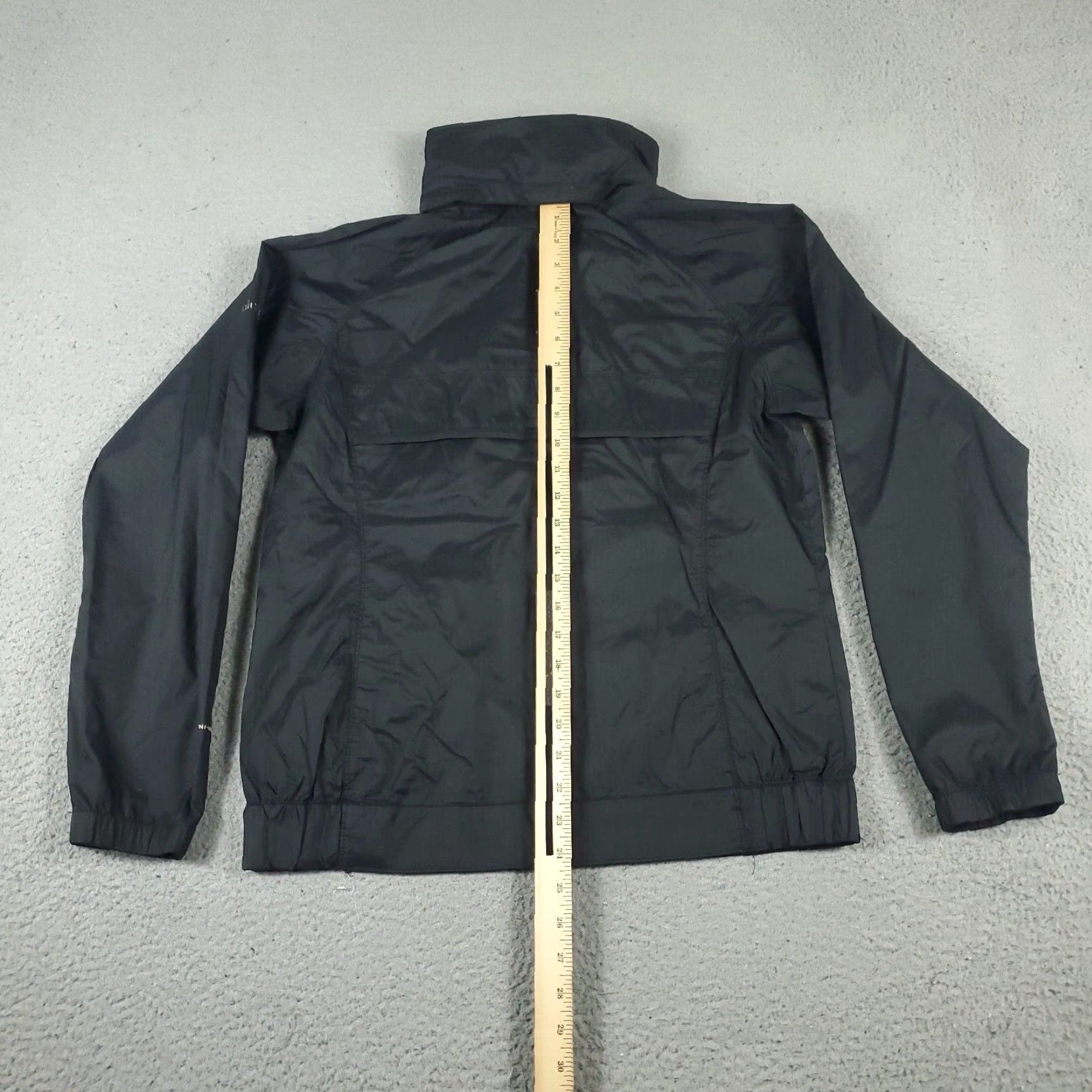 Vintage Columbia Jacket Women Medium Black Full Zip Windbreaker Jacket Size M / US 6-8 / IT 42-44 - 6 Thumbnail