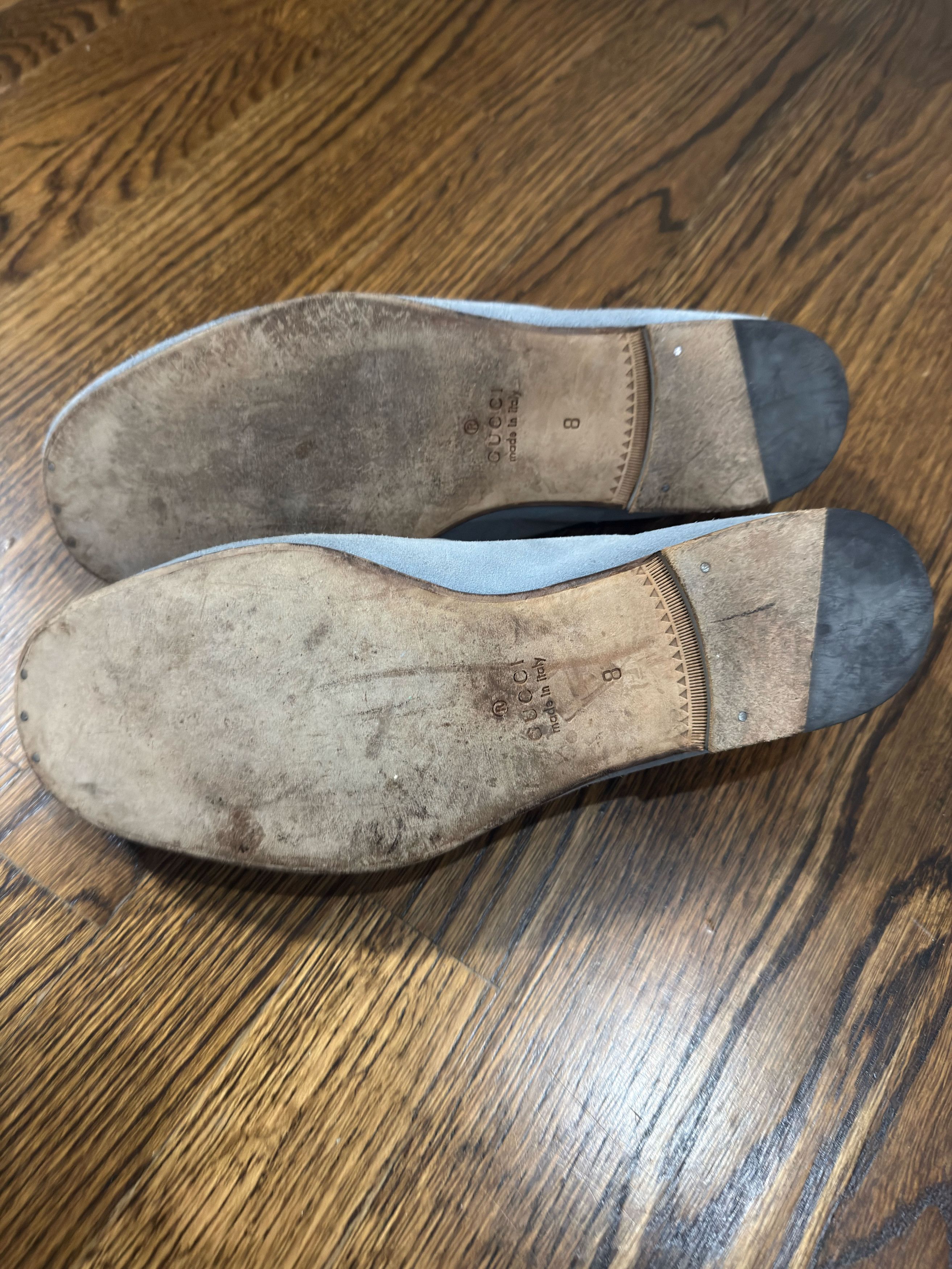 Gucci Gucci Bamboo Tassel Loafers Light Blue Suede Made in Italy Size US 9 / EU 42 - 6 Thumbnail