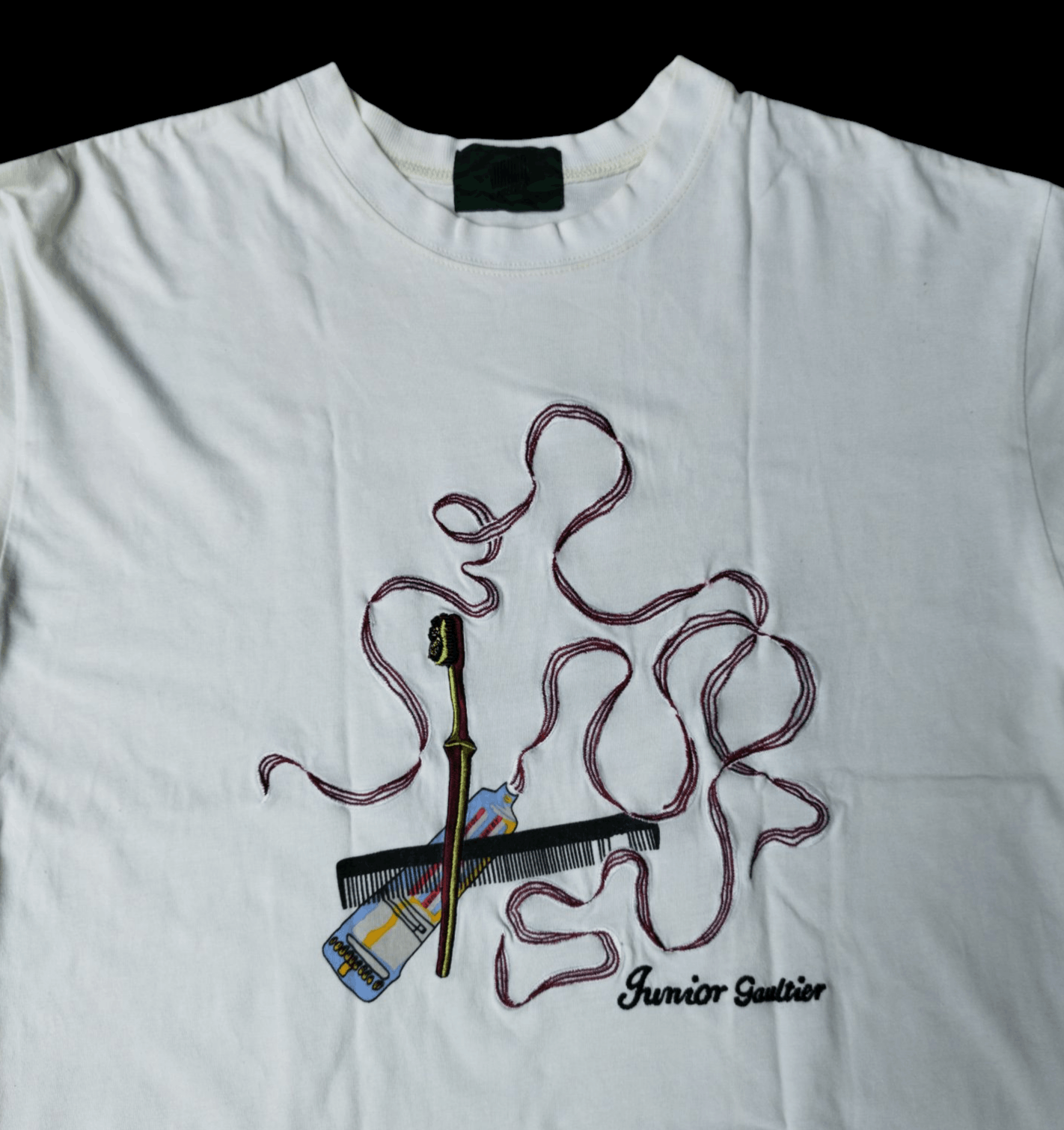 Jean Paul Gaultier × Vintage Vintage junior gaultier embroidery t-shirt Size US M / EU 48-50 / 2 - 2 Thumbnail