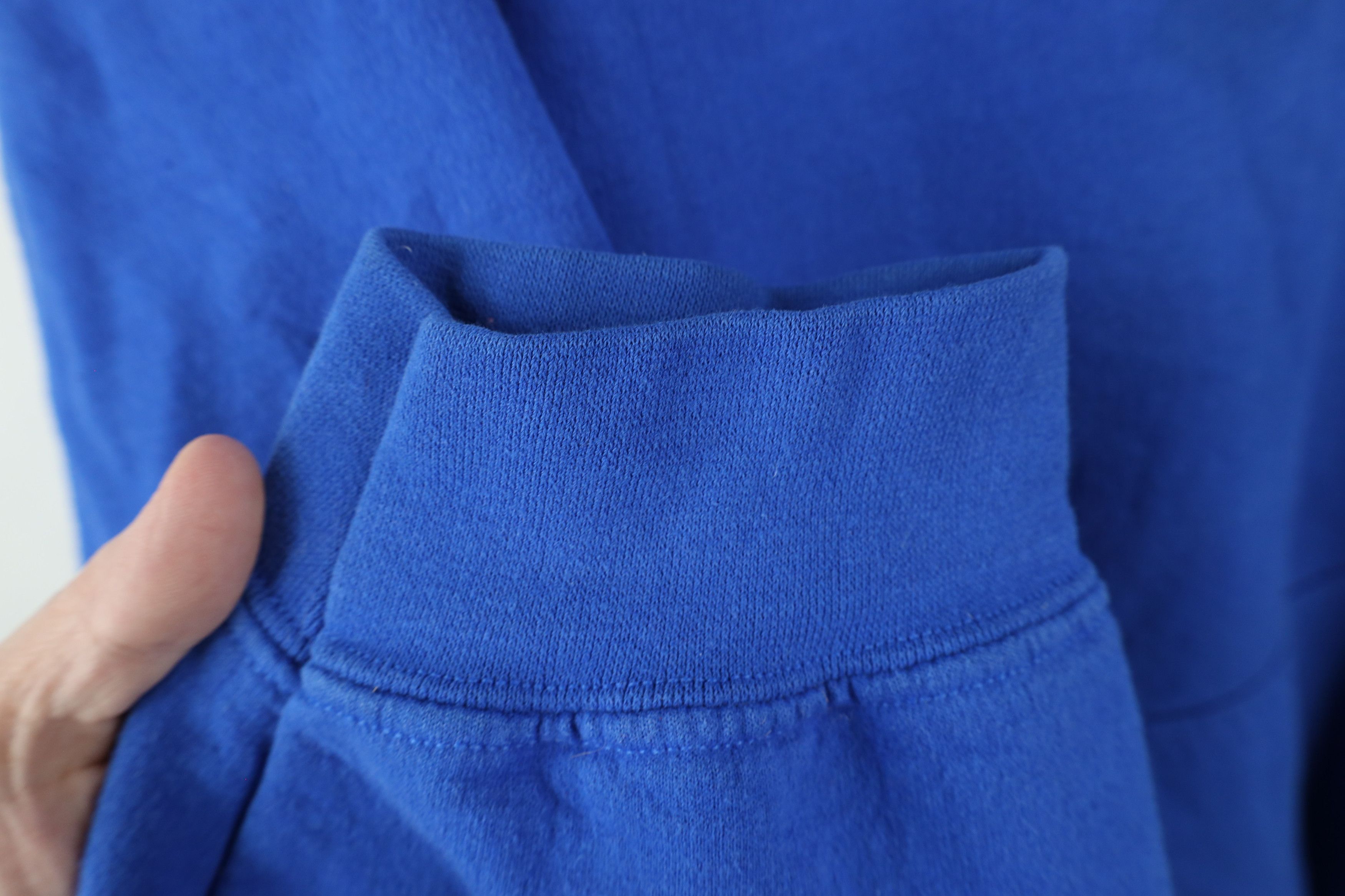 Vintage Vintage 90s Streetwear Blank Hoodie Sweatshirt Royal Blue Size US XXL / EU 58 / 5 - 6 Thumbnail