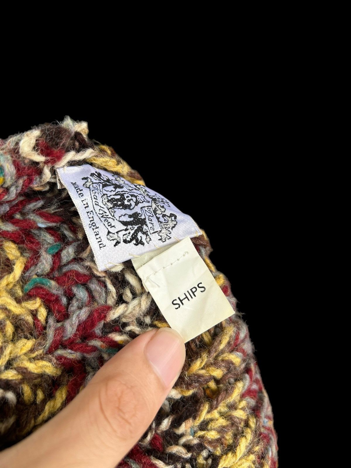 Japanese Brand × Kapital × Vintage SHIPS Crochet Knitt Big Beanie Hats Rare ☠️☠️ Size ONE SIZE - 6 Thumbnail