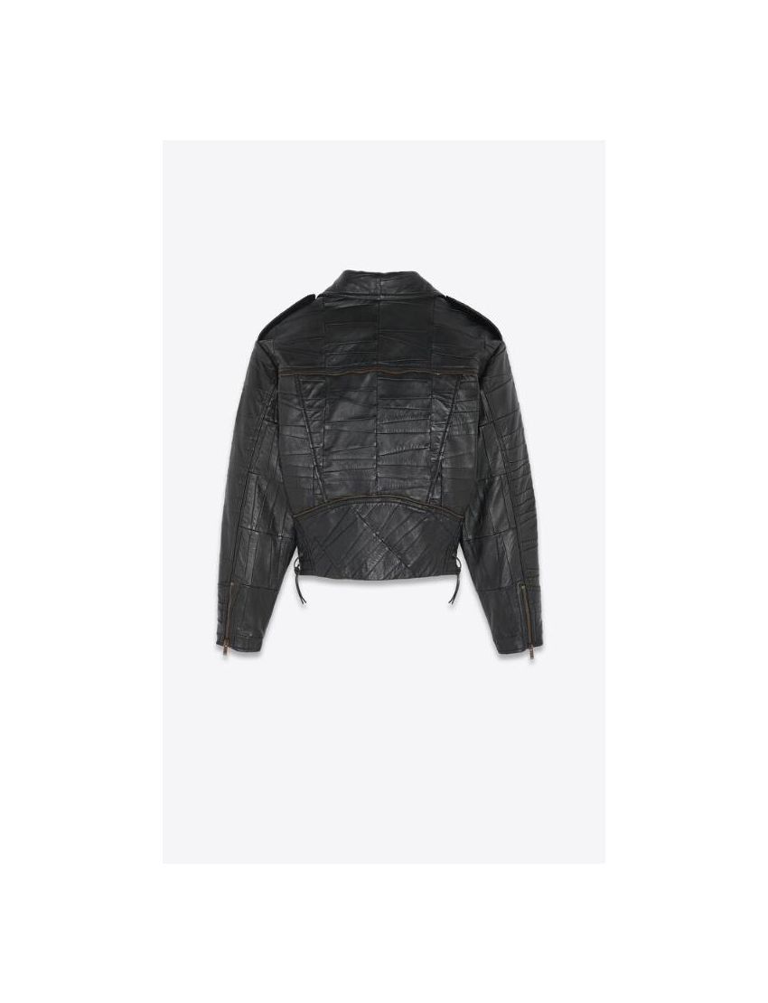 Saint Laurent Paris o1bcso1str0924 Biker Jacket in Black Size US L / EU 52-54 / 3 - 2 Thumbnail