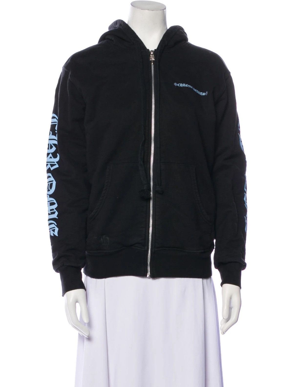 Chrome Hearts Chrome Hearts light blue hoodie zip up 💙➕ Size M / US 6-8 / IT 42-44 - 4 Thumbnail