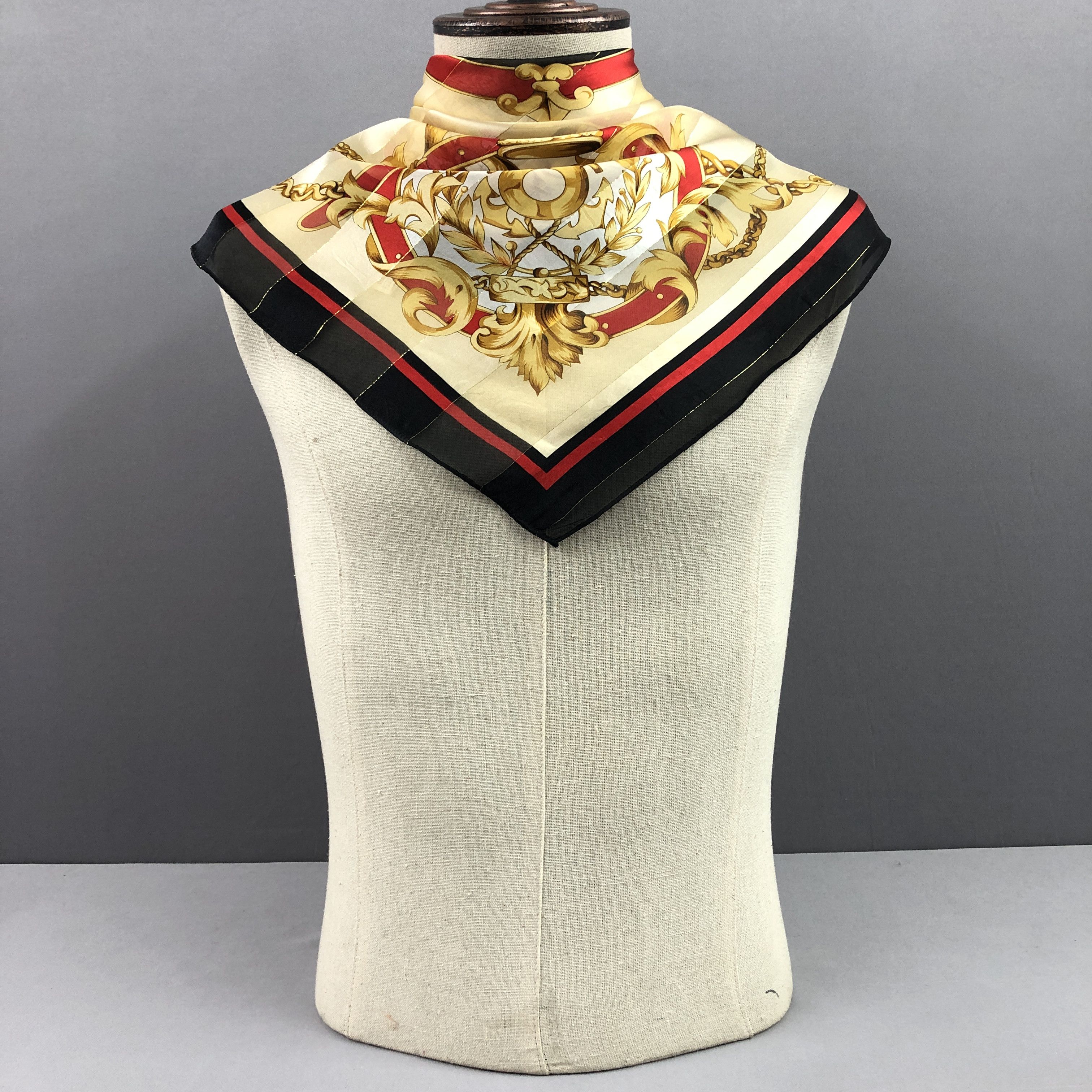Other Vintage SILK Scarf Twill Stole Wraps Scarves Size ONE SIZE - 3 Thumbnail