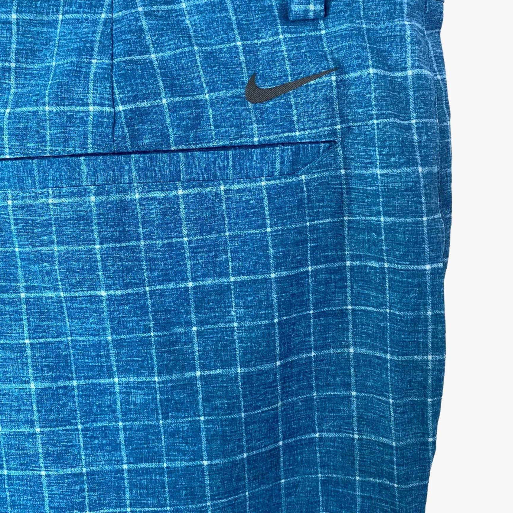 Nike Nike Golf Dri-Fit Fairway Plaid Flat-Front Shorts Blue Men 38 Athletic Stretch Size US 38 / EU 54 - 7 Thumbnail