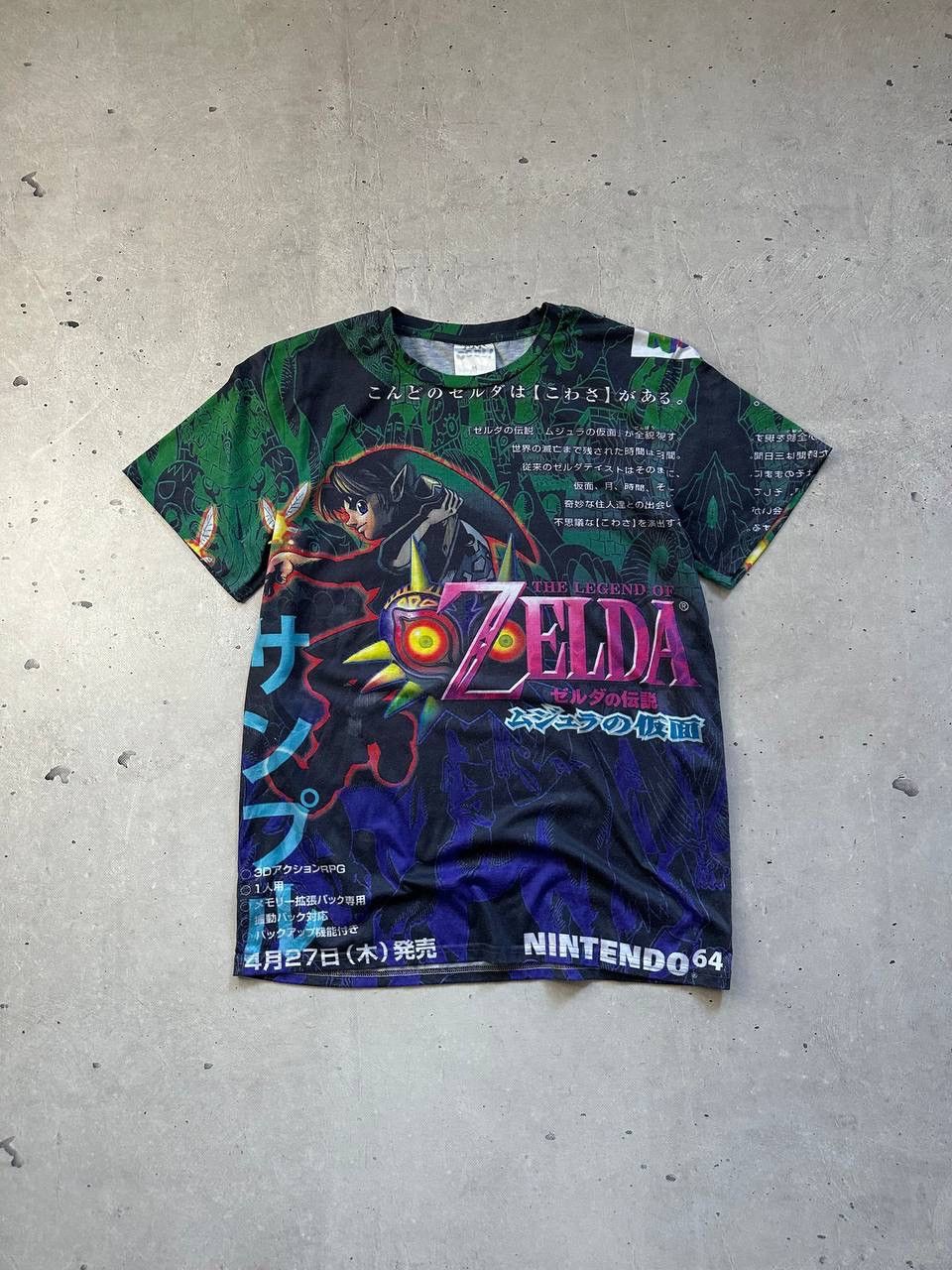 Zelda Majoras Mask Nintendo N64 AOP Shirt Game Rare Cool Tee