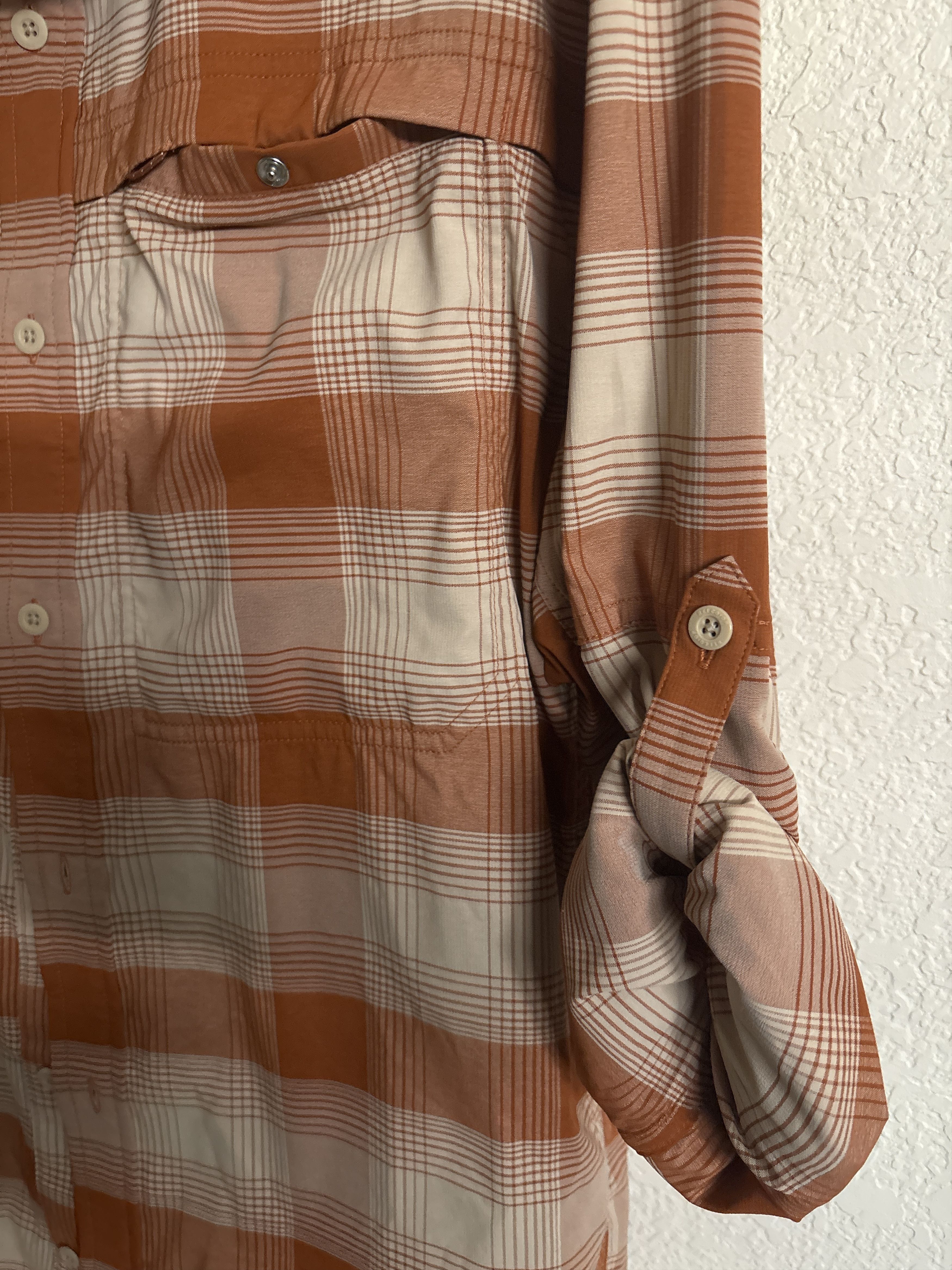 Rei REI orange check plaid shirt Size US M / EU 48-50 / 2 - 3 Thumbnail