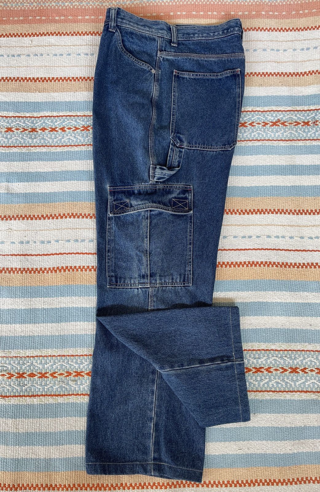 JNCO RARE‼️Vintage’90s🔥X Games🔥Baggy Cargo Jeans Size US 35 - 7 Thumbnail
