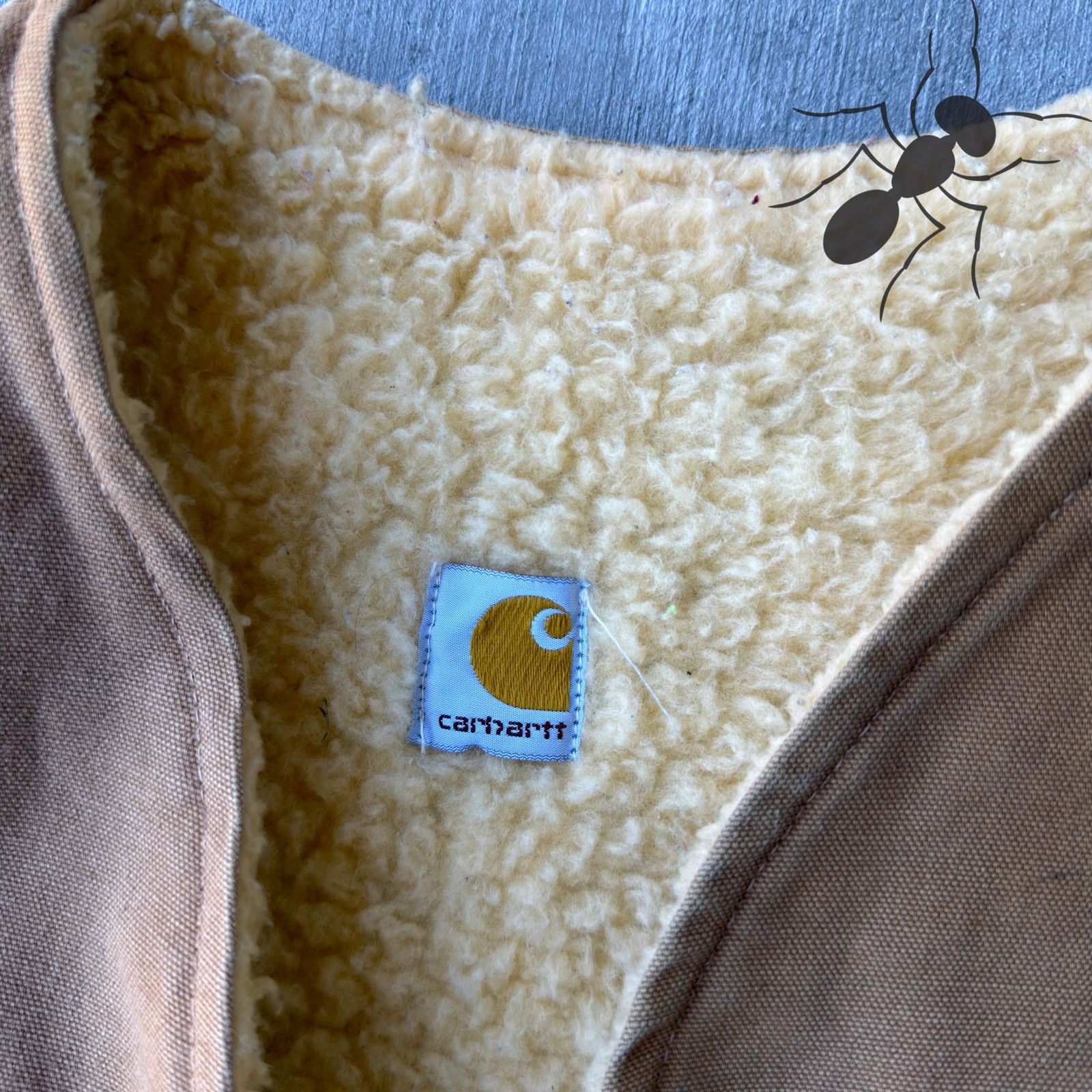 Carhartt × Vintage Carhartt brown Sherpa work wear vest Size US M / EU 48-50 / 2 - 3 Thumbnail
