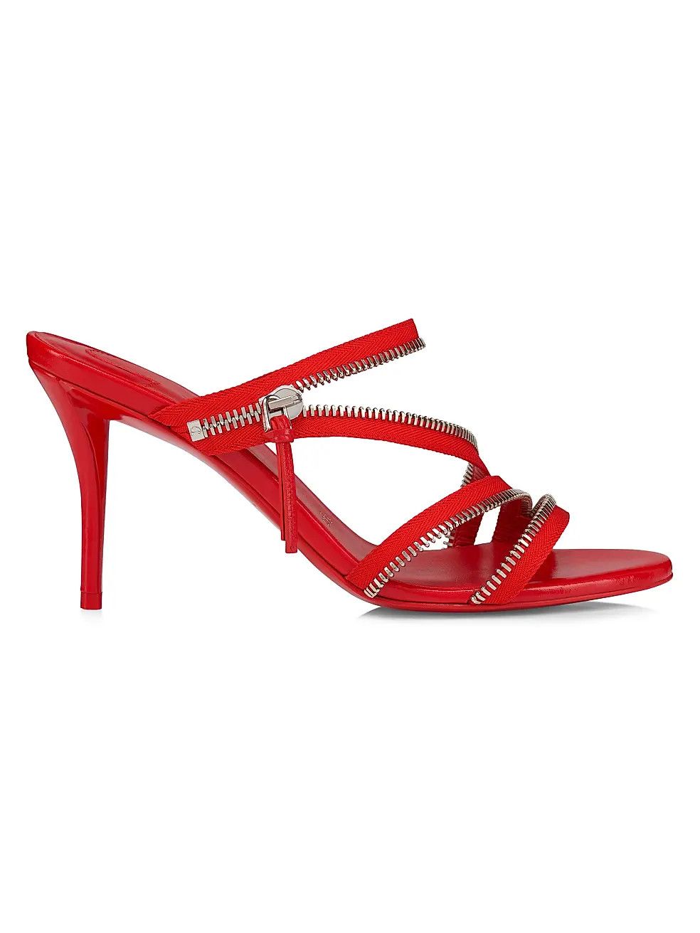 Christian Louboutin os11x0126 Merylzip 80mm Heels in Red Size US 11 / IT 41 - 1 Thumbnail