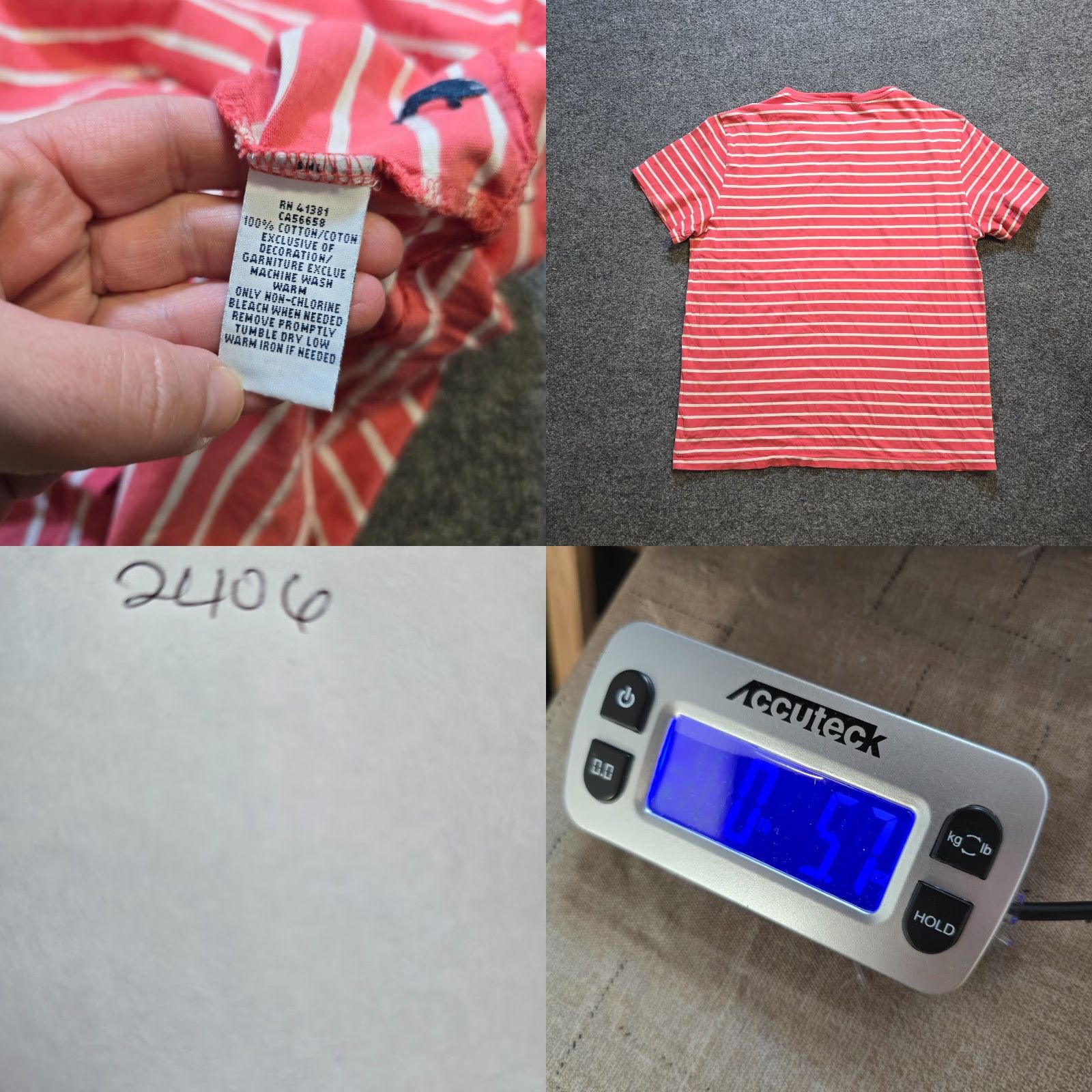 Polo Ralph Lauren Polo Ralph Lauren Shirt Mens Large Pink White Striped V Neck T-Shirt Casual Basic Size US L / EU 52-54 / 3 - 8 Thumbnail