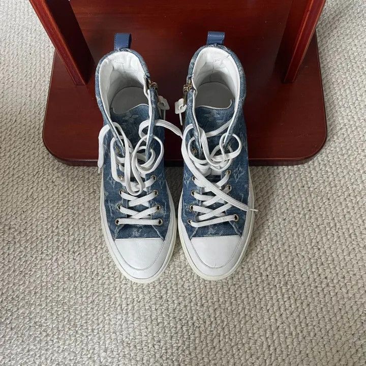 Louis Vuitton Louis Vuitton Stellar Casual Sneakers in Blue -2508 Size US 6.5 / EU 39-40 - 1 Thumbnail