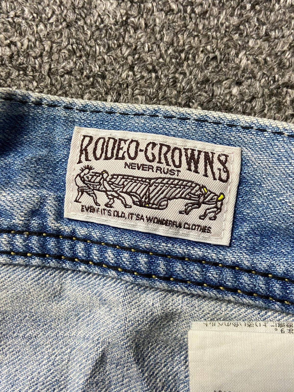 Japanese Brand Vintage Rodeo Crowns Slim Cut Denim Jeans (142) Size US 28 / EU 44 - 8 Thumbnail