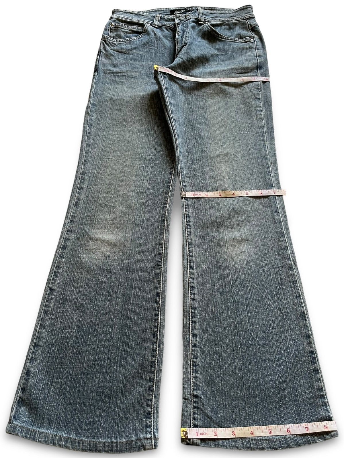 Wrangler SALES🔥Vintage Wrangler Faded Wash Style Flare Jeans Size 28" / US 6 / IT 42 - 13 Thumbnail
