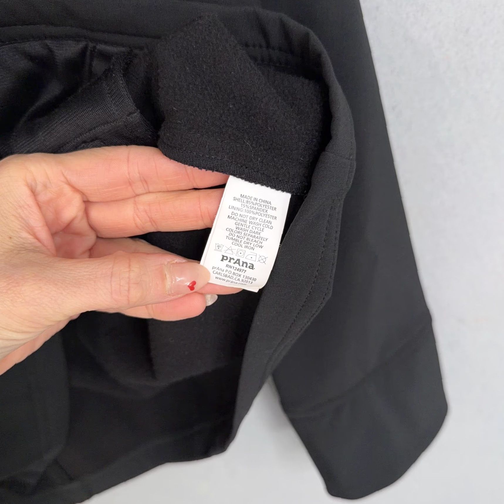 Prana VINTAGE PrAna Jacket Womens Medium Black Softshell Asymmetrical Button Zip Pockets Coat Size M / US 6-8 / IT 42-44 - 6 Thumbnail