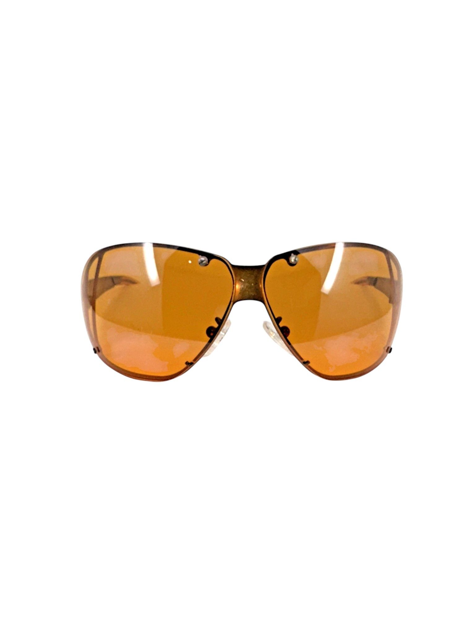 Gucci Gucci GG 1652/S Amber Shield Sunglasses Size ONE SIZE - 4 Thumbnail