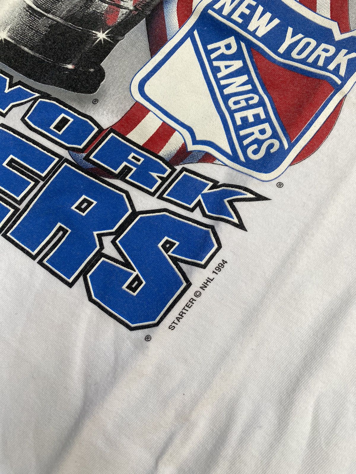 NHL × Starter × Vintage Vintage 1994 Stanley Cup New York Rangers NHL Tee Size US L / EU 52-54 / 3 - 3 Thumbnail