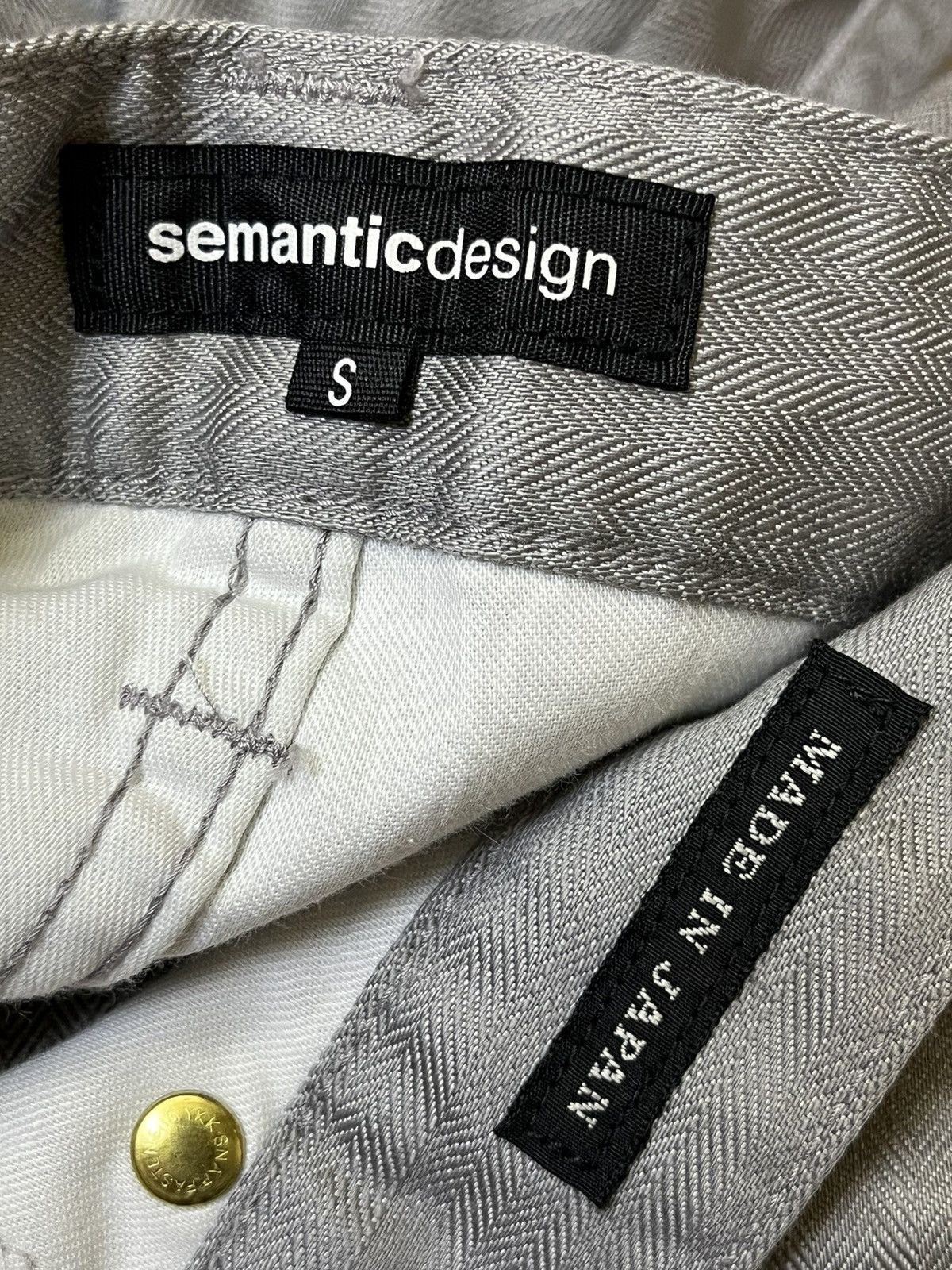 semanticdesign ARCHIVE JAPANESE BRAND SEMANTIC DESIGN SKINNY FIT JEANS Size US 29 - 18 Thumbnail