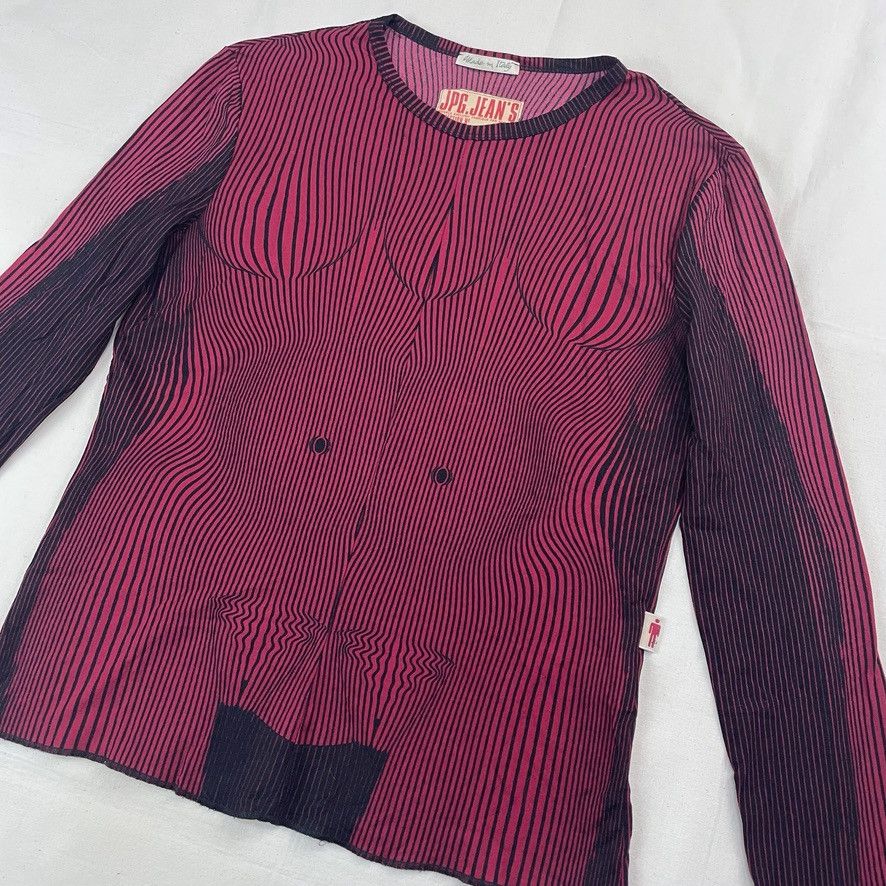 Jean Paul Gaultier AW2001 Jean Paul Gaultier Muscle Trompe L´Oeil Top Vintage Size XL / US 12-14 / IT 48-50 - 4 Thumbnail