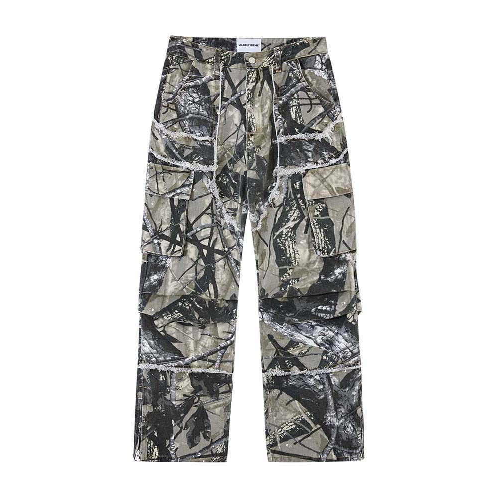 Japanese Brand Winter Forest Cargo Pants Distressed Camouflage Jeans Size US 31 - 5 Thumbnail