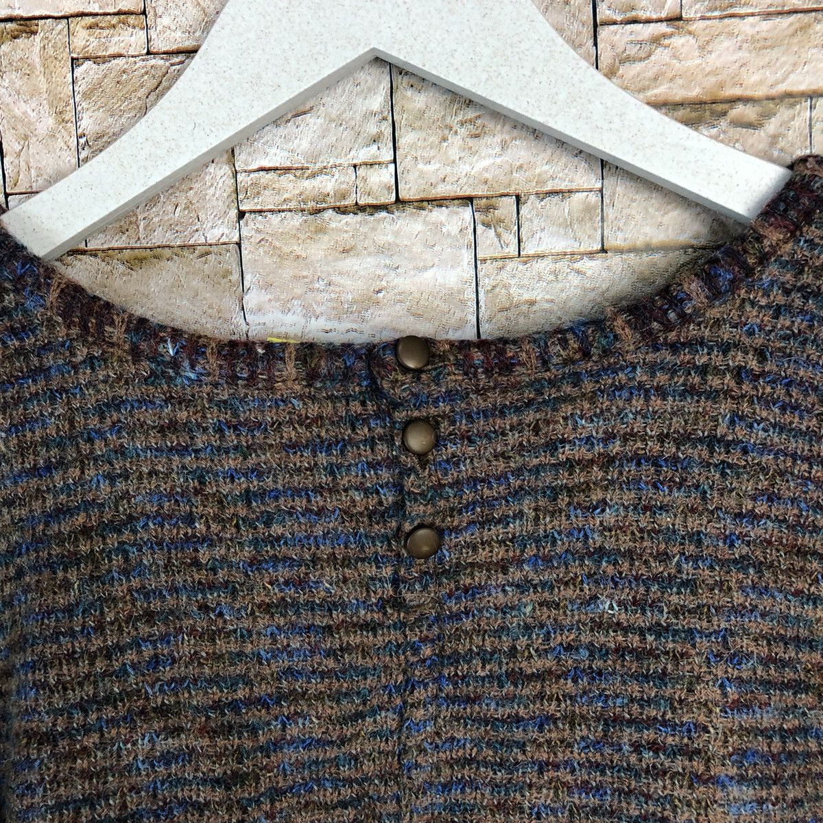Homespun Knitwear × Japanese Brand × Vintage FDN Brown rainbow vintage Knitwear #A859 Size S / US 4 / IT 40 - 12 Thumbnail