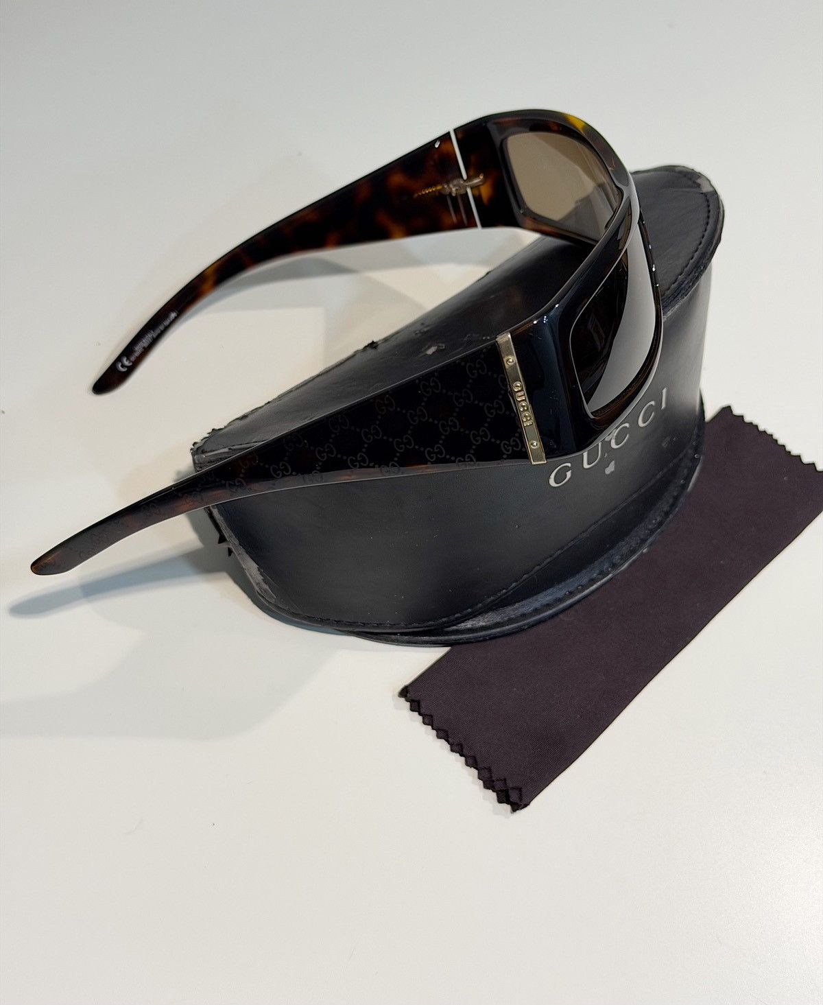 Gucci GUCCI Tom Ford FW 2004 Logo Slim Sunglasses GG1564/S Demna Size ONE SIZE - 10 Thumbnail