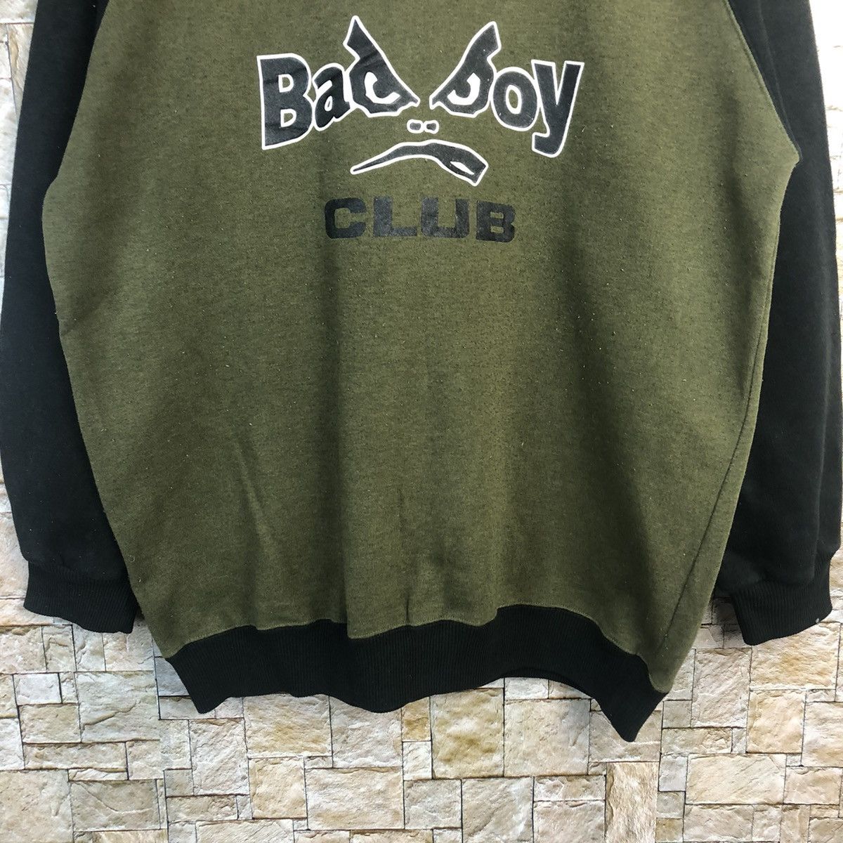 Japanese Brand Bad Boys vintage hip hop rappers Green Sweatshirt #A172 Size US M / EU 48-50 / 2 - 6 Thumbnail