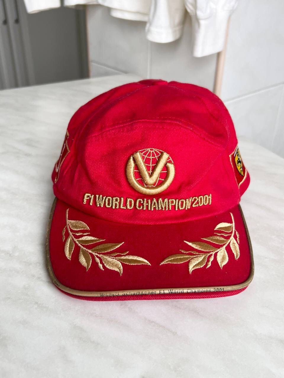 Ferrari × Formula 1 Vintage 2001 F1 Ferrari WORLD CHAMPION Schumacher hat cap 01 Size ONE SIZE - 1 Thumbnail