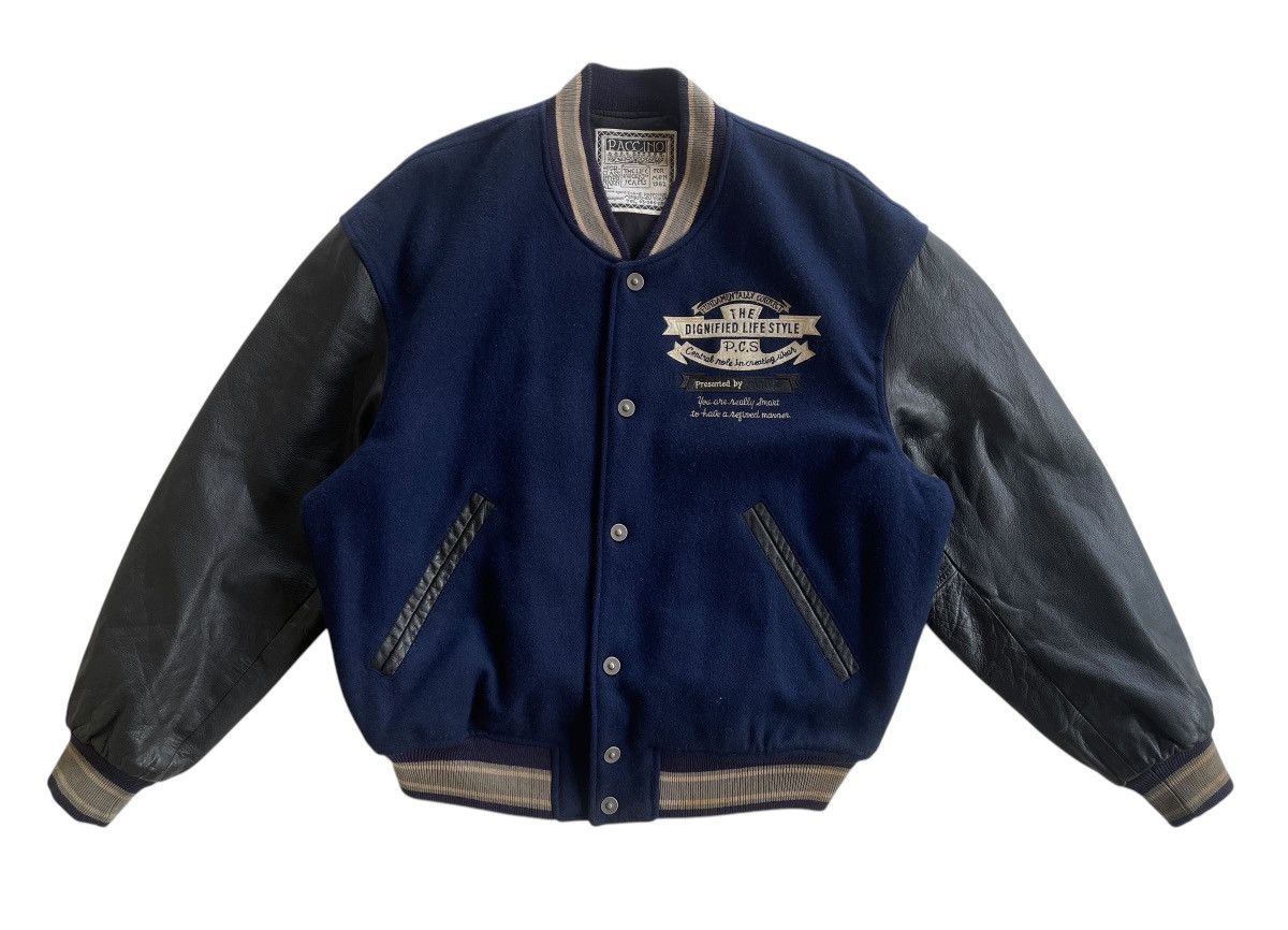 Vintage Vintage 90s Paccino Varsity Jacket Size US L / EU 52-54 / 3 - 2 Thumbnail