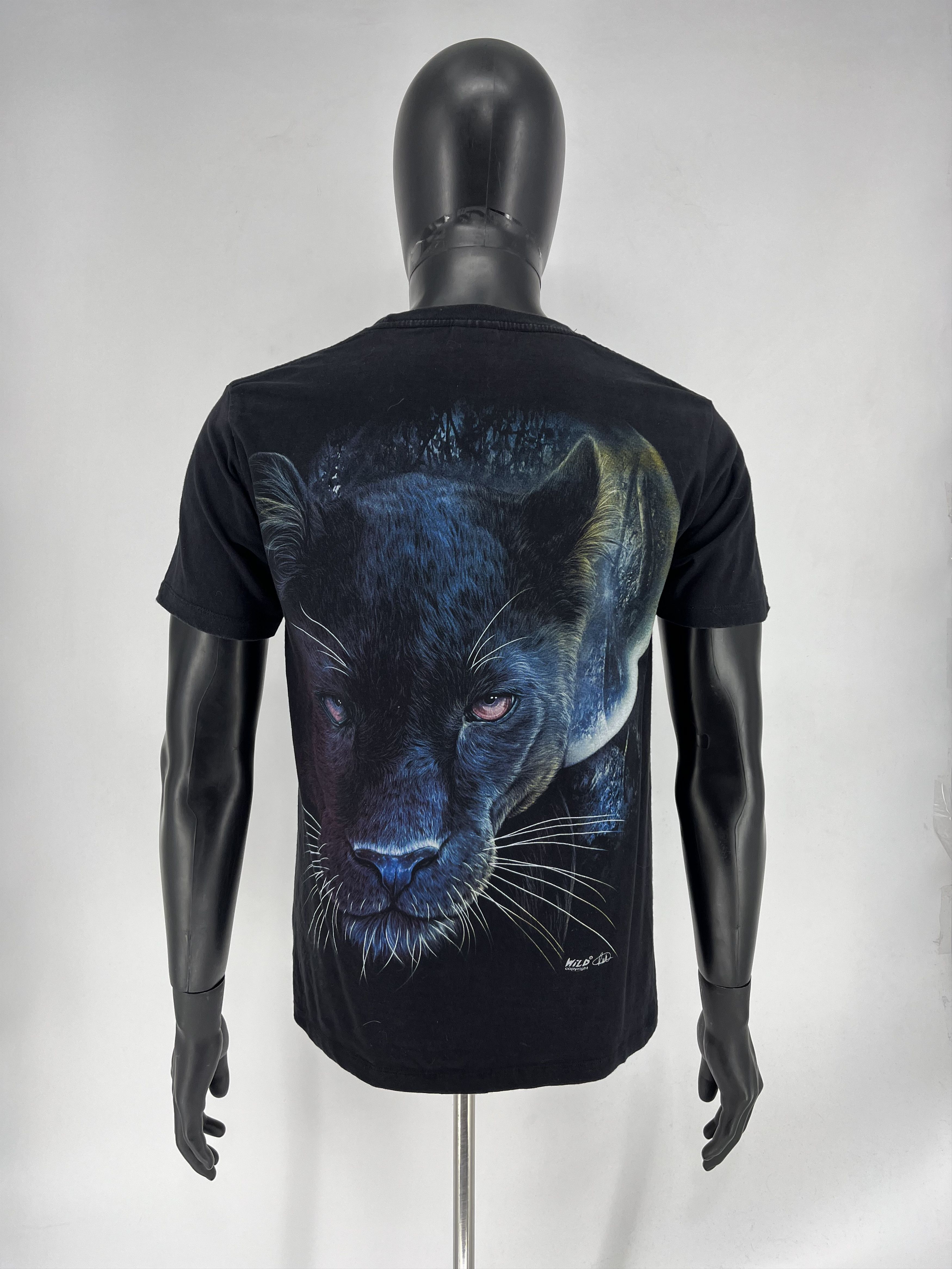 Vintage Vintage Y2K 90s Painted Tiger Face Graphic T-shirt Size US M / EU 48-50 / 2 - 9 Thumbnail