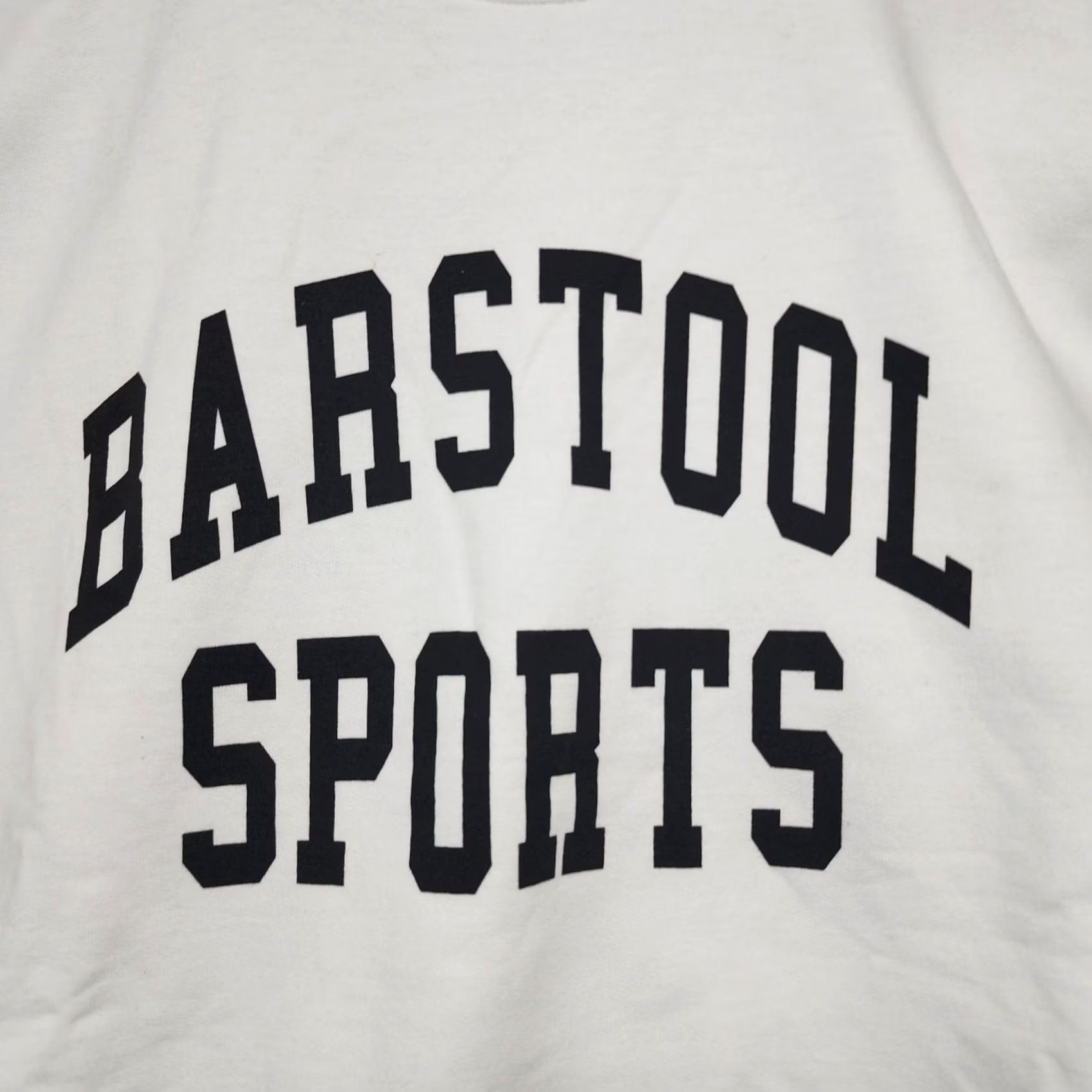 Champion Barstool Sports Champion Eco Sweatshirt Mens Large White Crew Neck Long Sleeve Pullover Sweatshirt Regular Machine Washable Men Fall Winter Size US L / EU 52-54 / 3 - 7 Thumbnail