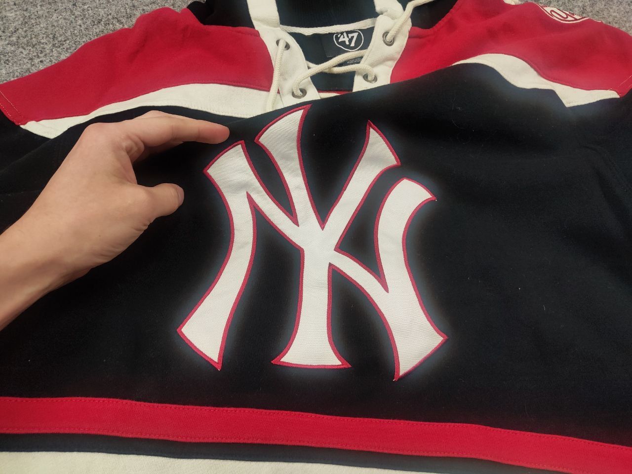 New York Yankees New York Yankees '47 Superior Lacer Pullover Hoodie Supreme Size US M / EU 48-50 / 2 - 17 Thumbnail