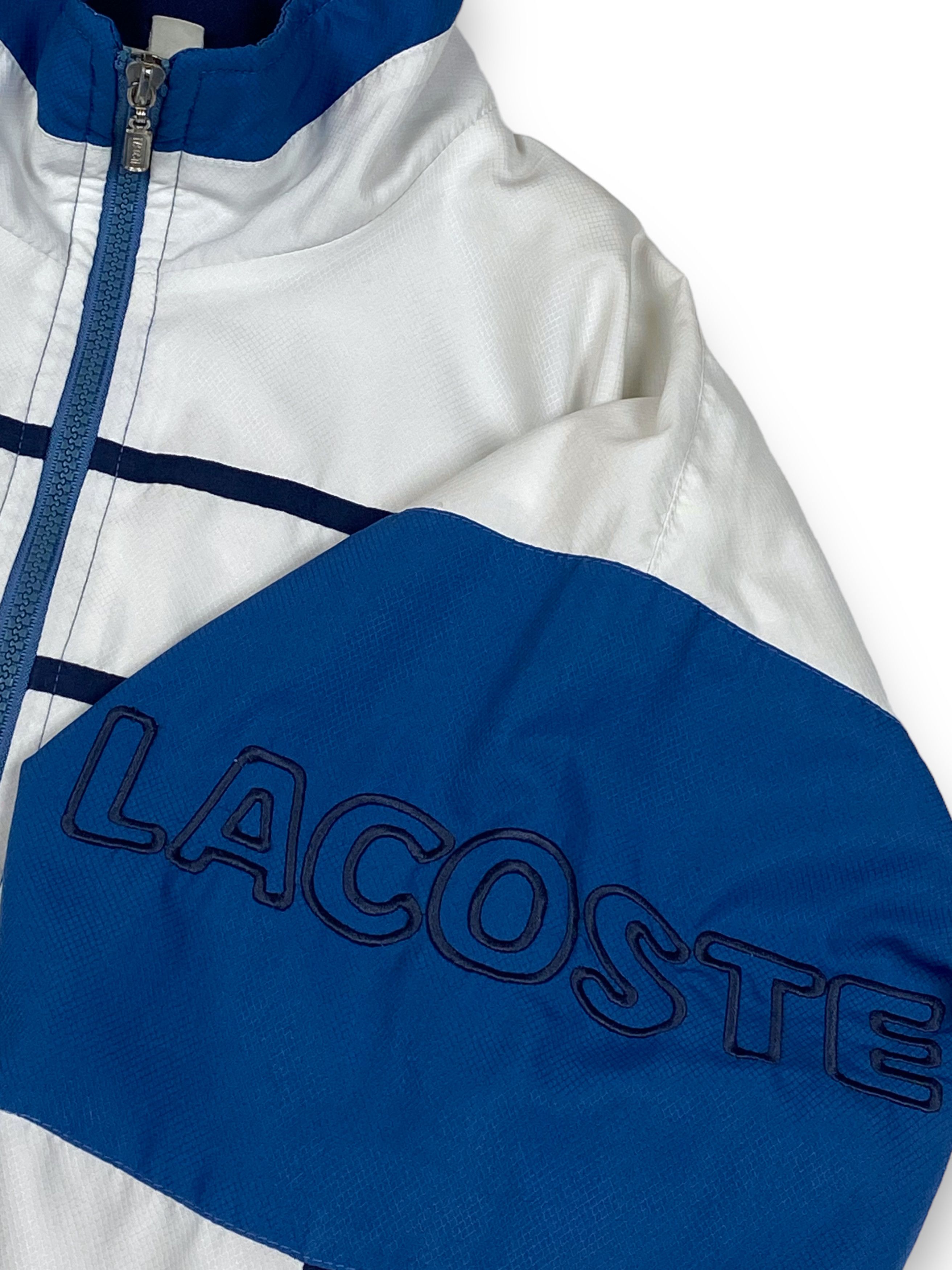 Lacoste Vintage LACOSTE White Blue Track Zip Metal Logo M751 Size US XL / EU 56 / 4 - 7 Thumbnail