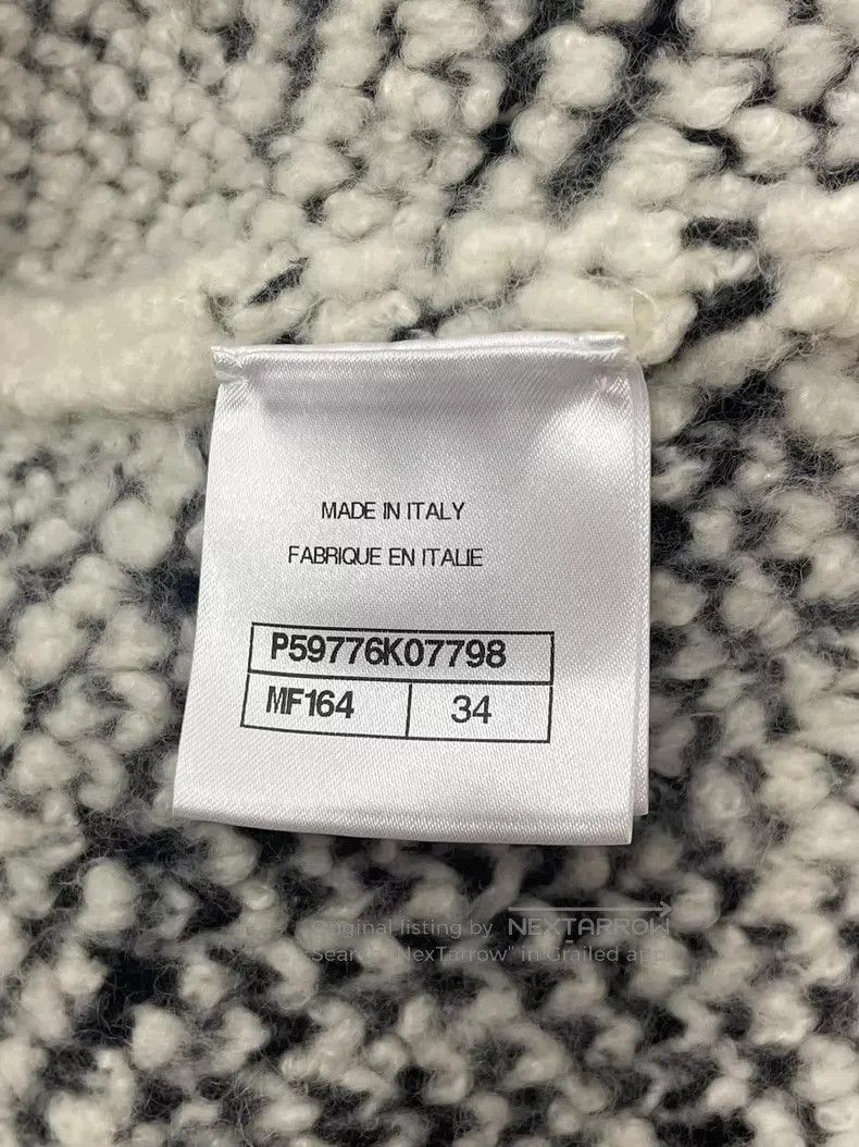 Chanel Chanel Black and white plaid cashmere knitted cardigan jac Size XXS / US 00 / IT 34 - 4 Thumbnail