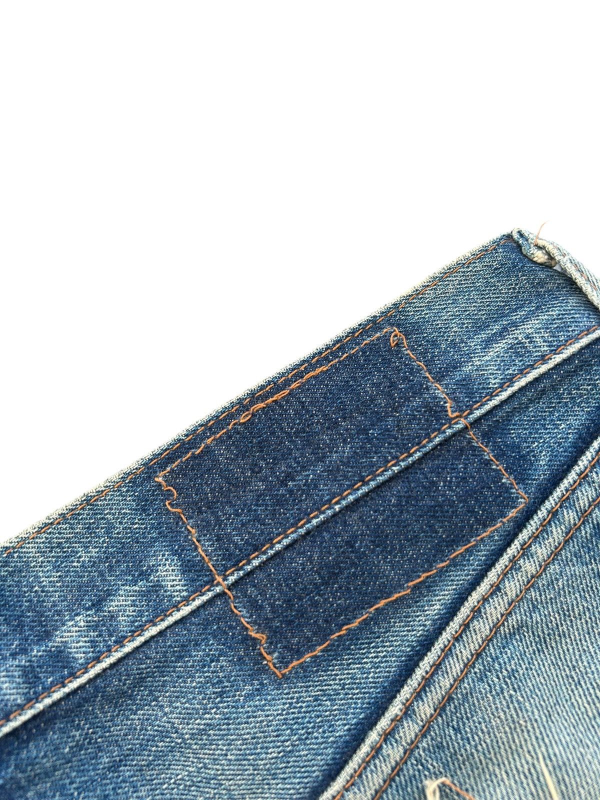 Japanese Brand × Kapital × Vintage Vintage Levis Selvedge BigE Distressed Short Denim Jeans Size US 31 - 16 Thumbnail